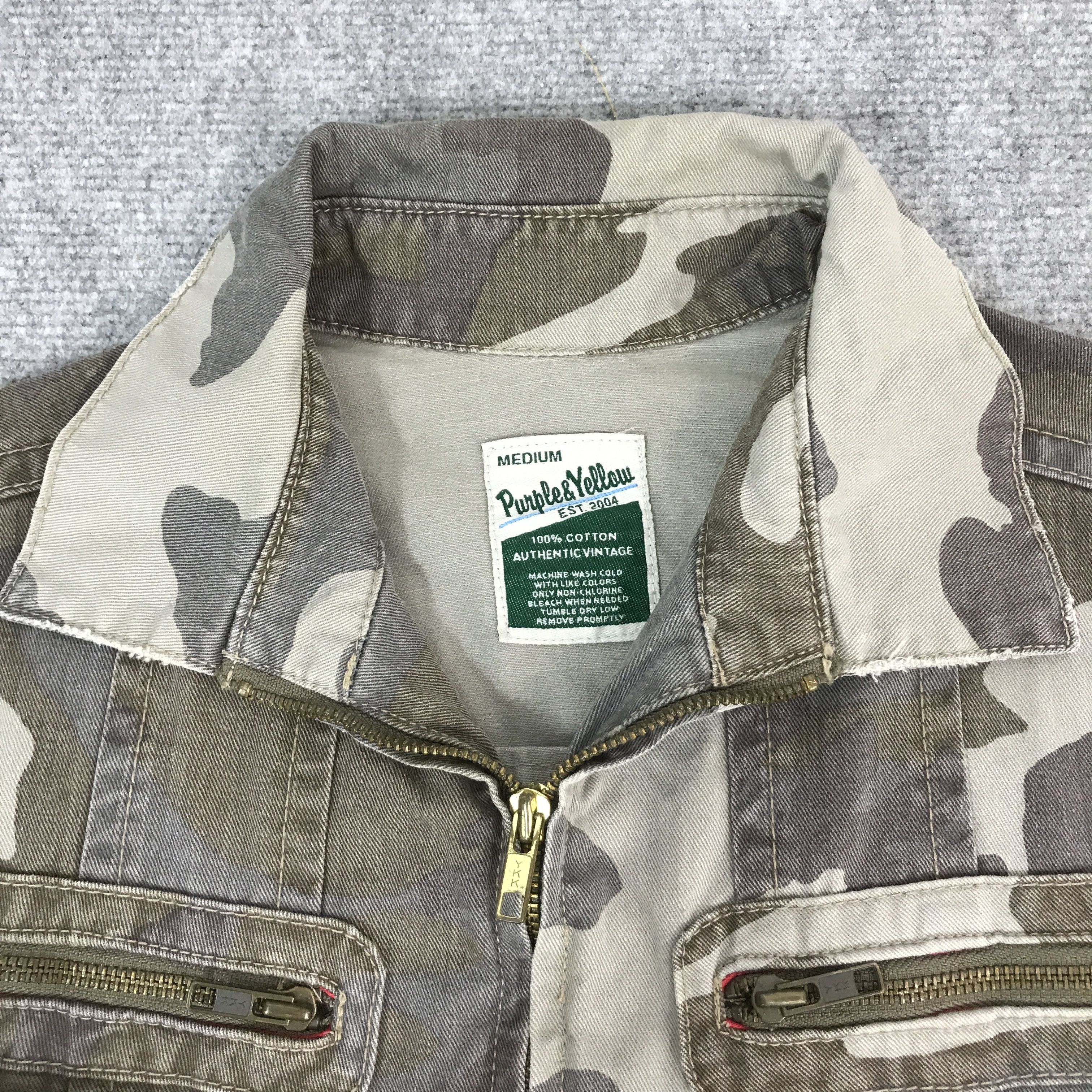 Japanese Brand PURPLE&YELLOW CAMO DESIGN JACKET Size US M / EU 48-50 / 2 - 8 Thumbnail