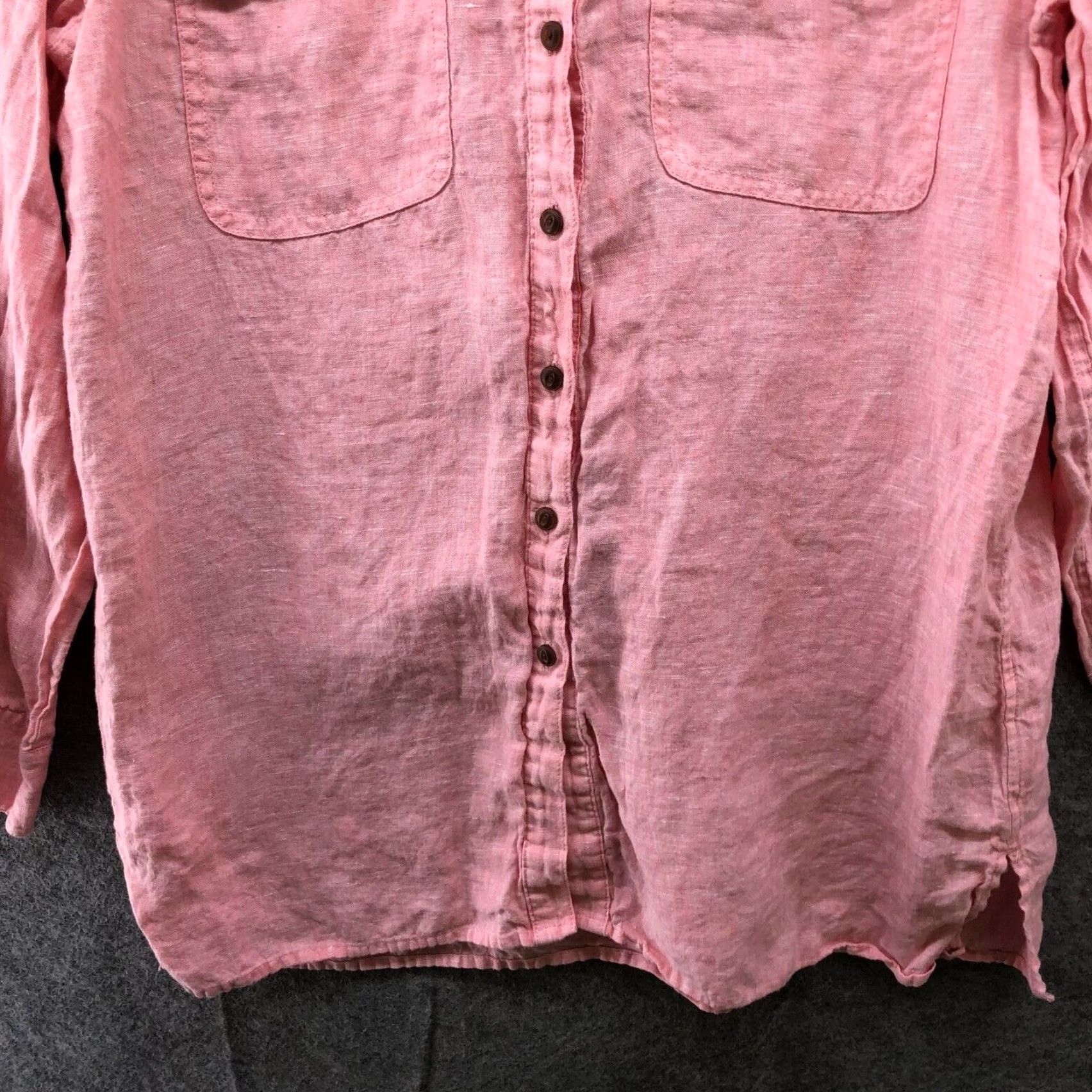 Vintage Lands' End Linen Button Up Shirt Size M / US 6-8 / IT 42-44 - 5 Thumbnail