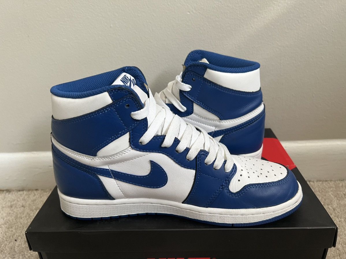 Jordan Brand Nike Air Jordan 1 Retro High OG Storm Blue Size 8 555088-127 Size US 8 / EU 41 - 5 Thumbnail
