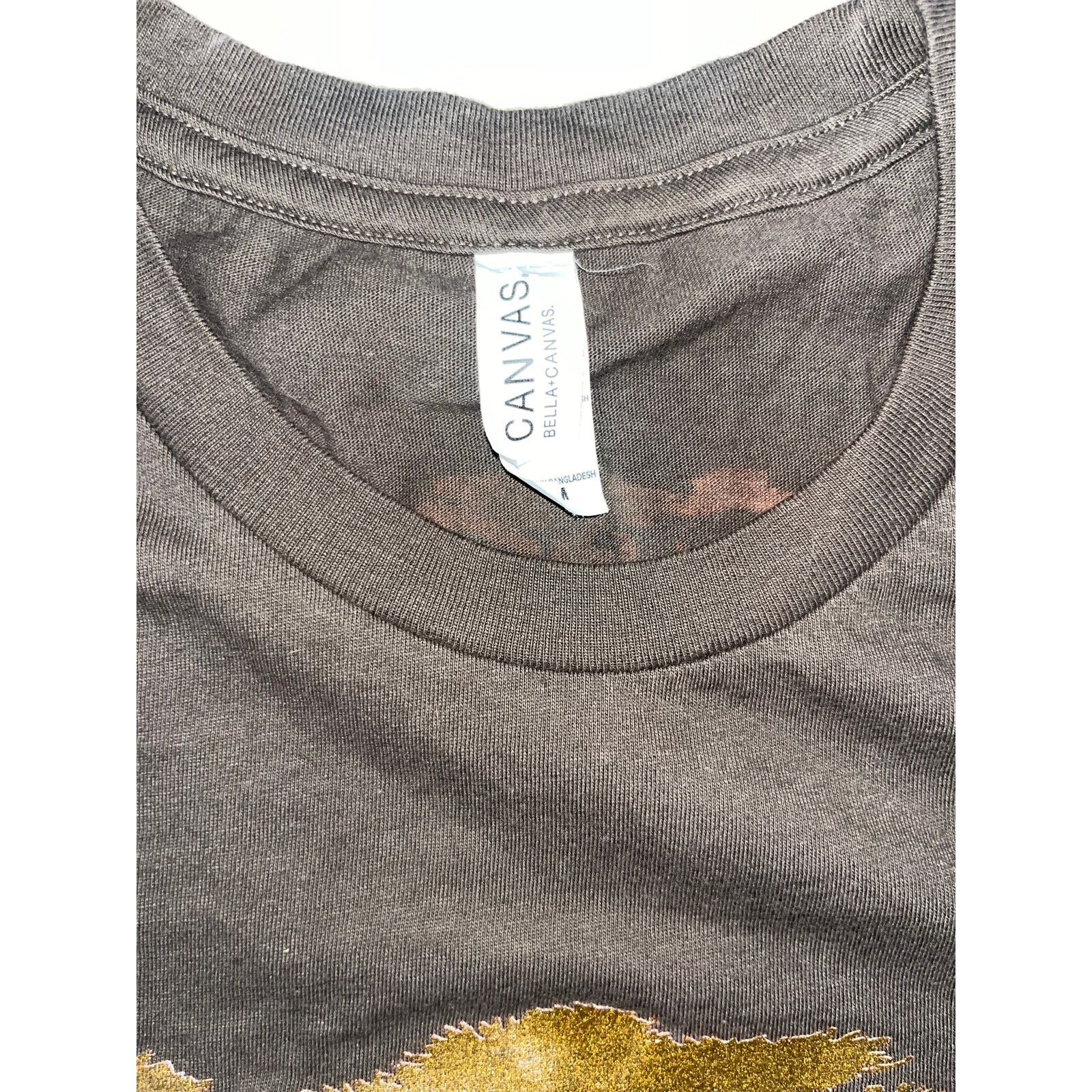 Canvas U2 the Joshua tree tour 2017 rock band shirt olive gold Size US M / EU 48-50 / 2 - 2 Thumbnail