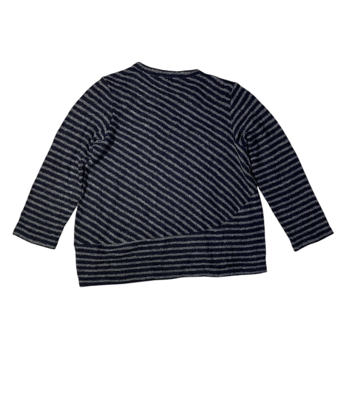 Yohji Yamamoto Vintage Y’s For Living Stripe Knit Wool Long Sleeve Size US L / EU 52-54 / 3 - 2 Thumbnail