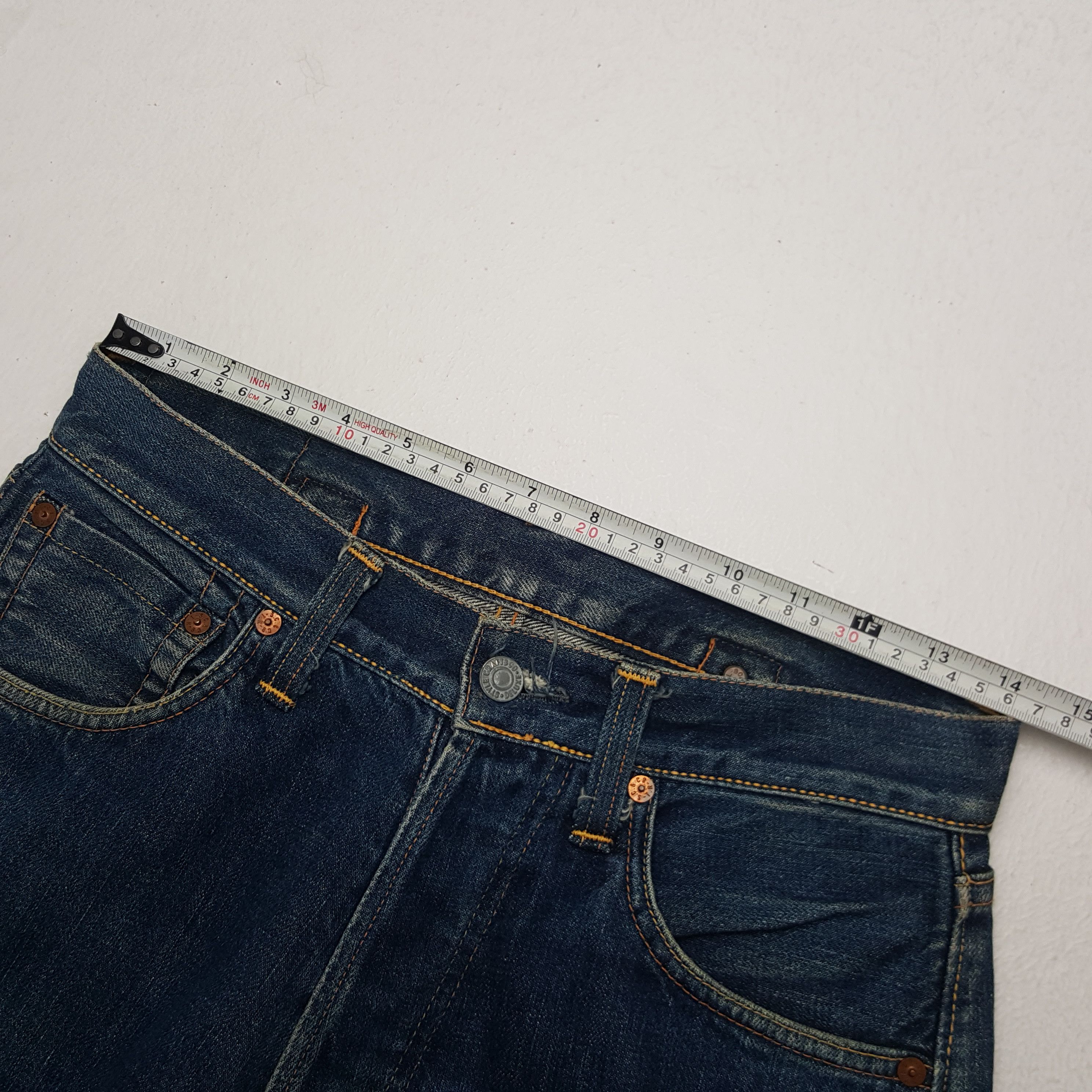 Japanese Brand × Vintage Vintage Evis Japanese Brand Daicock Custom Art Denim Jeans Size US 28 / EU 44 - 9 Thumbnail