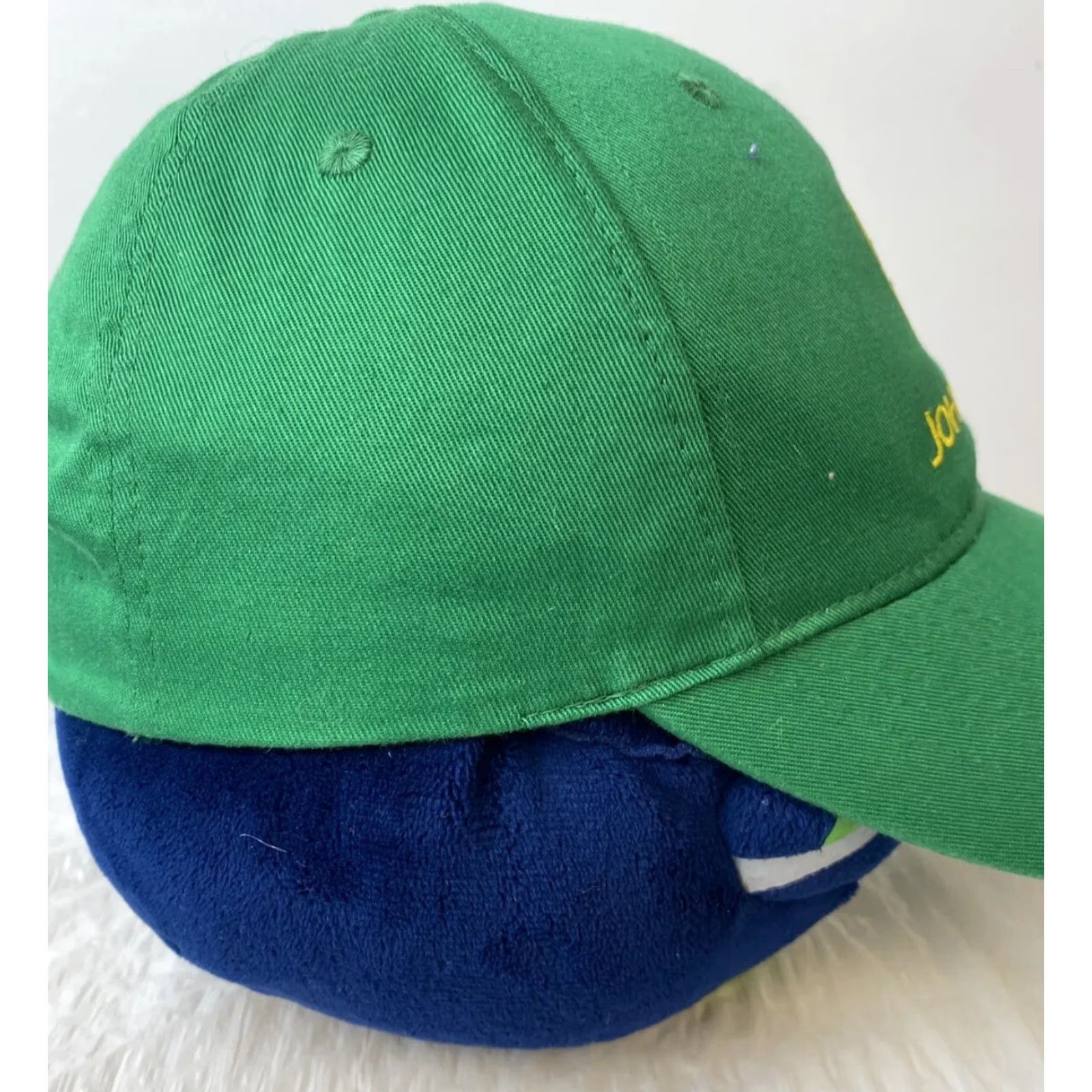 John Deere John Deere Green Trademark Cap Baseball Hat Logo Strapback Tractors Farm /H33 Men Adjustable Cotton Twill Hat Green Logo Baseball Cap Size ONE SIZE - 2 Thumbnail