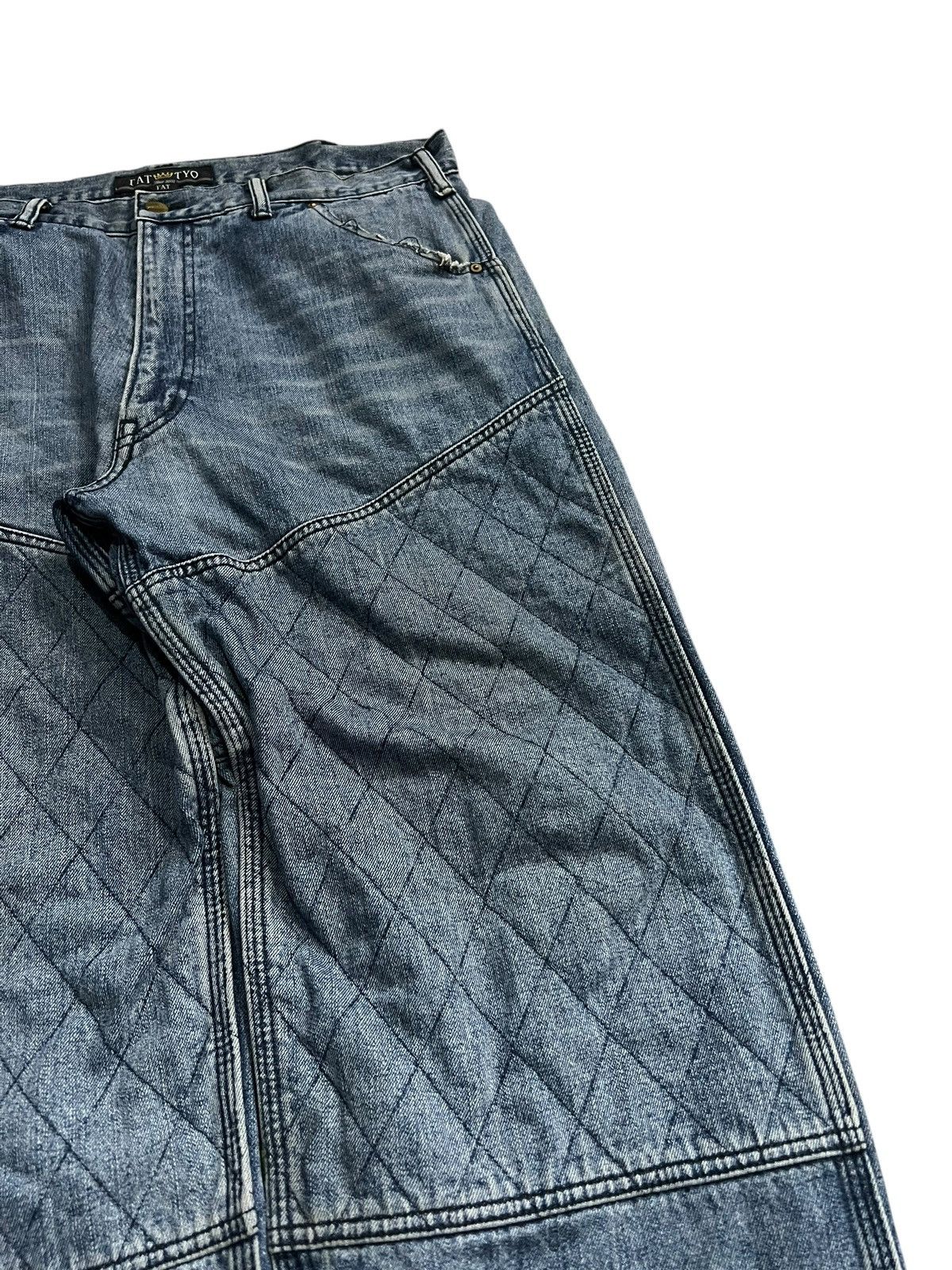 Fat Tokyo × If Six Was Nine 💥Baggy💥Vintage Fat Tyo Sashiko Boro Style Denim Size US 36 / EU 52 - 6 Thumbnail