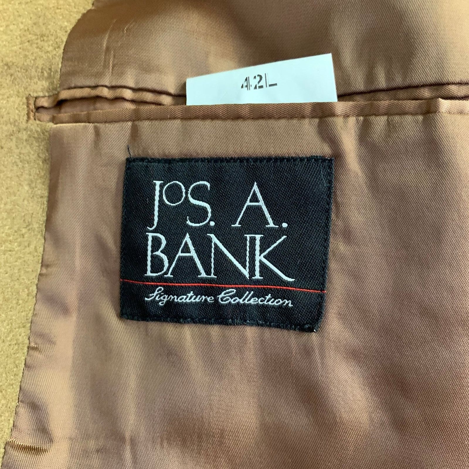 Jos. A. Bank JoS. A. BANK Size 42 Tan Cashmere Single Breasted Coat Size US L / EU 52-54 / 3 - 4 Thumbnail