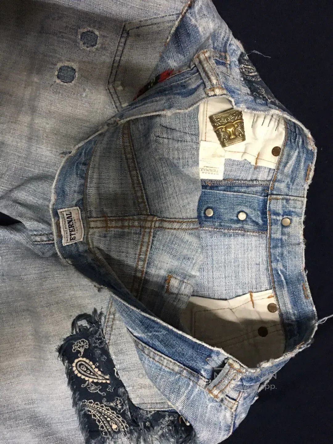 Eternal Eternal Japan Vintage Distressed Jeans. Size US 30 / EU 46 - 2 Thumbnail