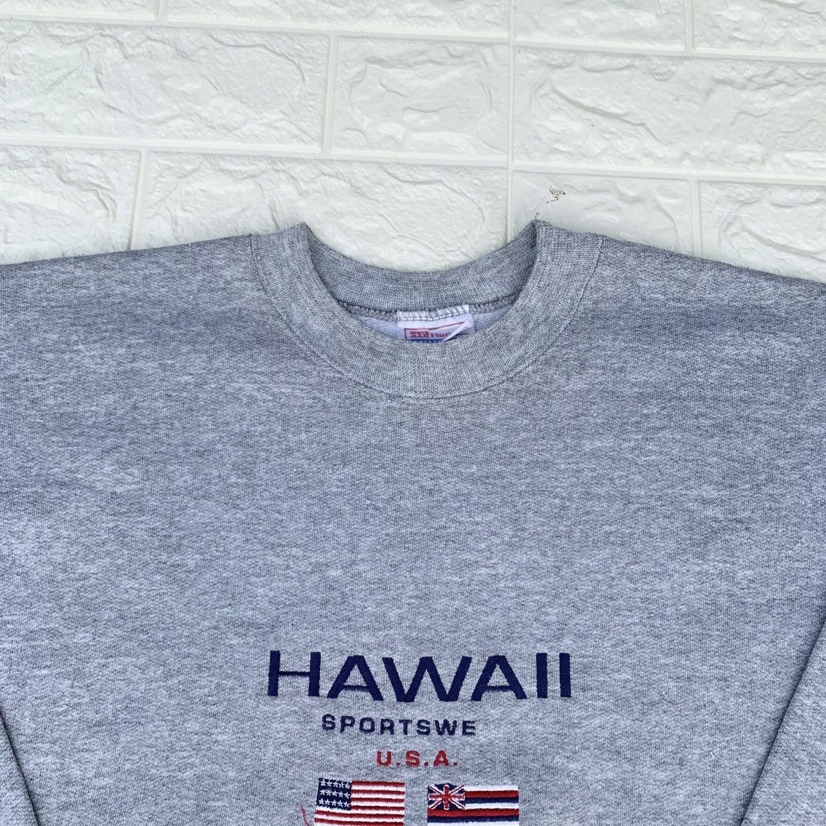 Hanes Vintage 90s Hanes Hawaii Sportswear USA Crewneck Sweatshirt Size US L / EU 52-54 / 3 - 5 Thumbnail
