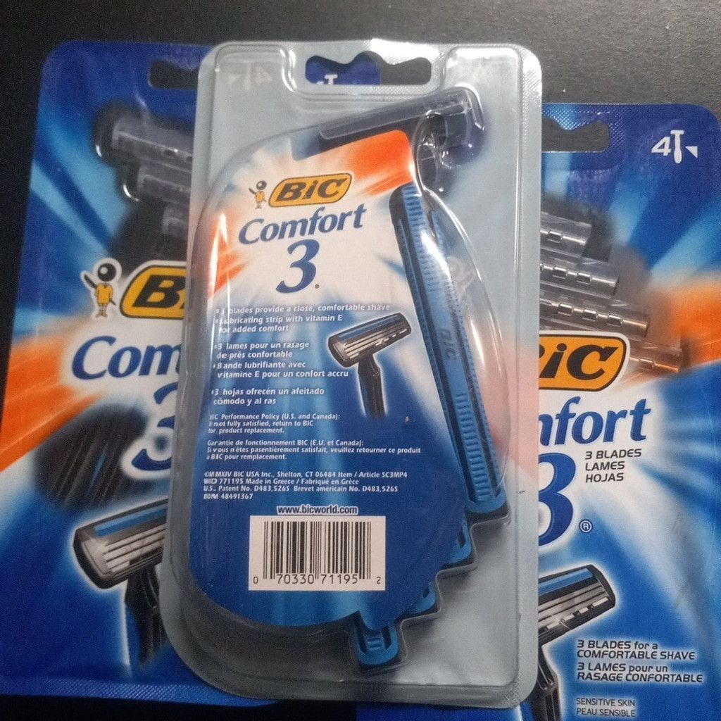 Bicycle MENS Bic comfort 3 ...3 pack of 4 razors Size ONE SIZE - 2 Thumbnail