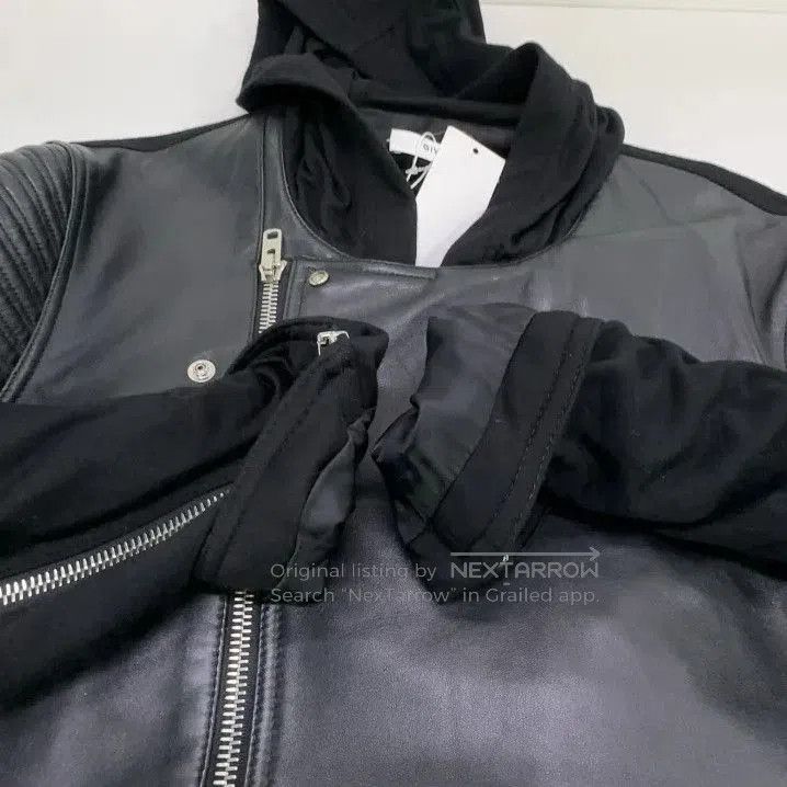 Givenchy Givenchy Space Cotton Leather Panel Hooded Jacket. Size US M / EU 48-50 / 2 - 7 Thumbnail