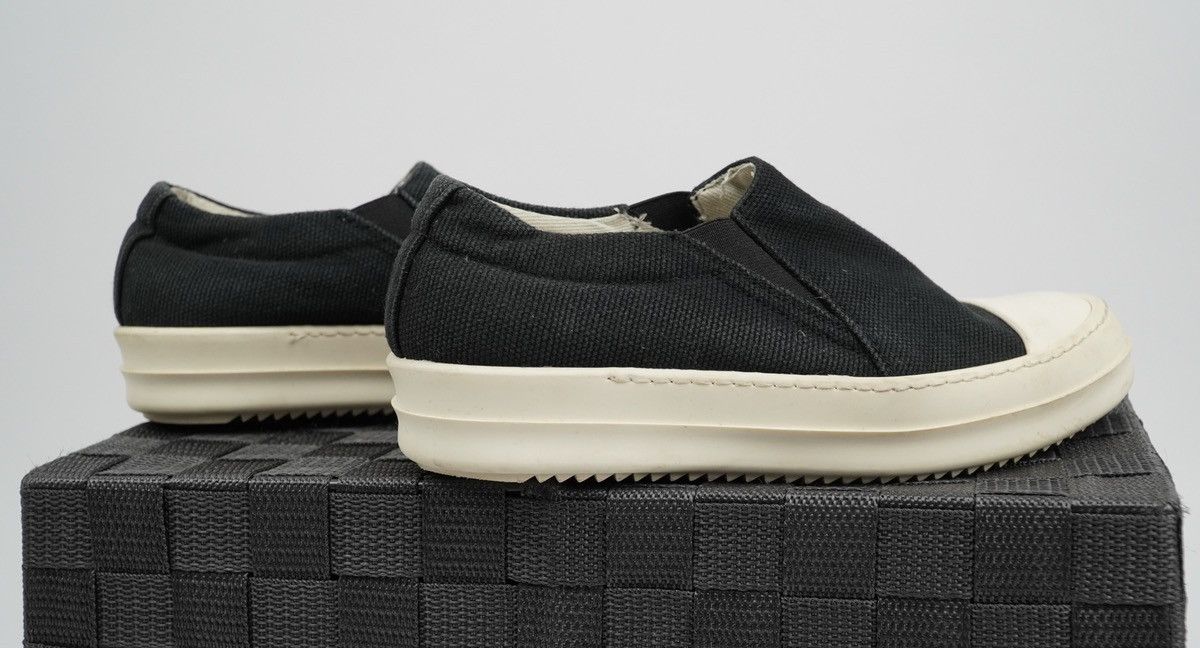 Rick Owens × Rick Owens Drkshdw Rick Owens Drkshdw - Canvass Boat Slip on - Black Size US 5.5 / IT 35.5 - 9 Thumbnail