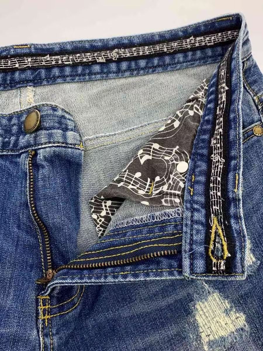 Number (N)ine Distressed Aged Denim Jeans Size US 31 - 3 Thumbnail