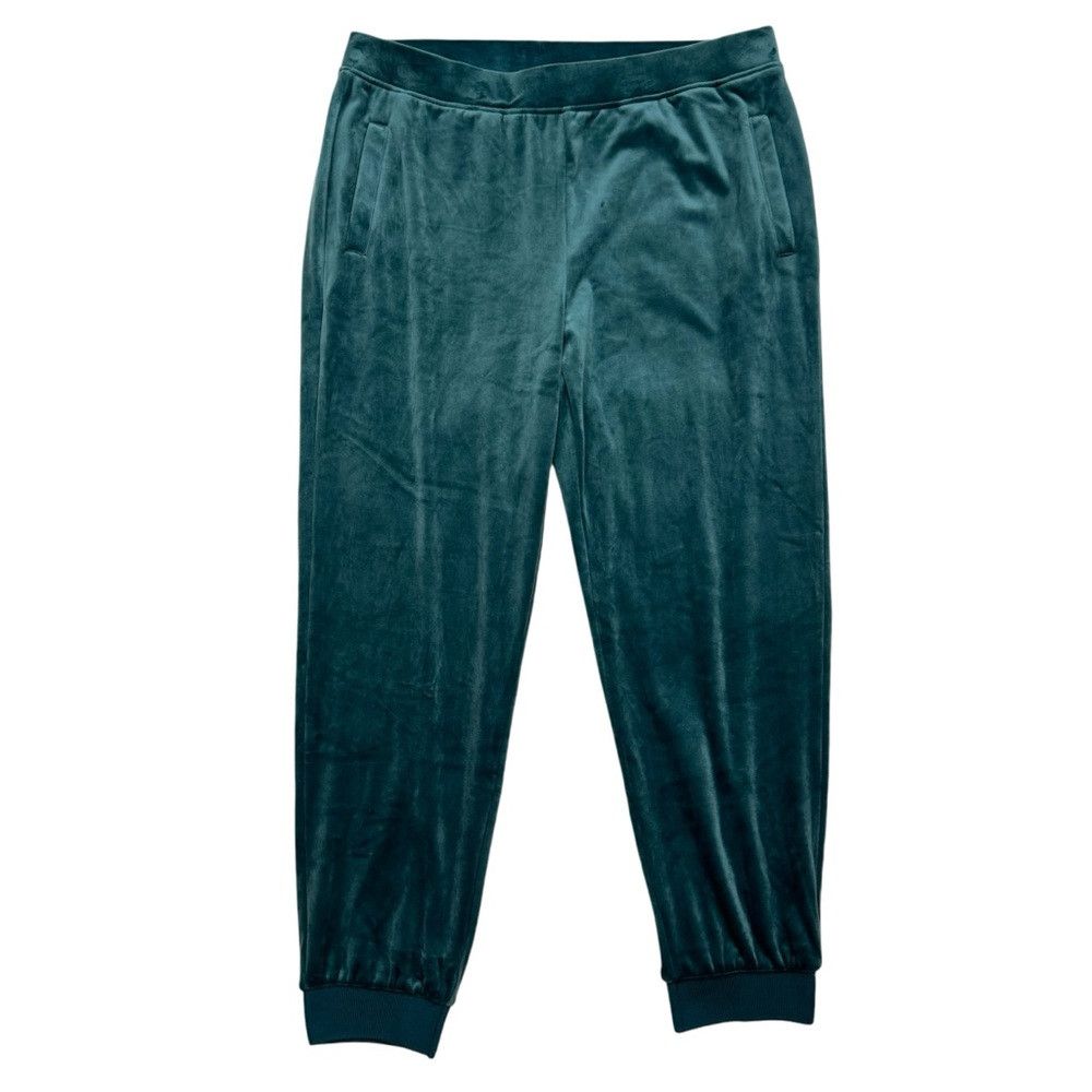 Chicos New Chico's Zenergy Velour Teal Jogger Size 2 US L Size 36" / US 14 / IT 50 - 1 Thumbnail