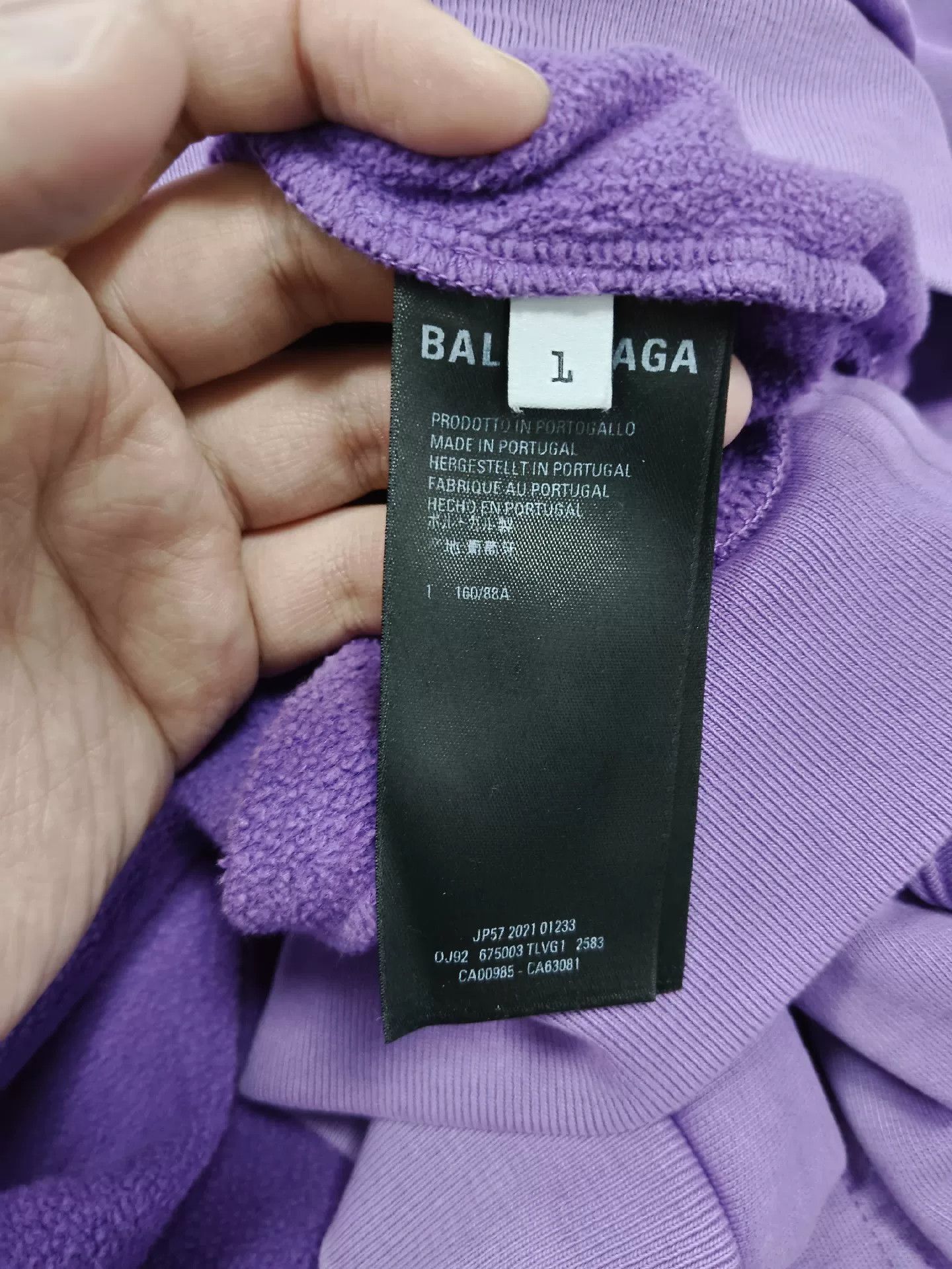 Balenciaga balenciaga logo purple hoodie size large. Size US L / EU 52-54 / 3 - 4 Thumbnail