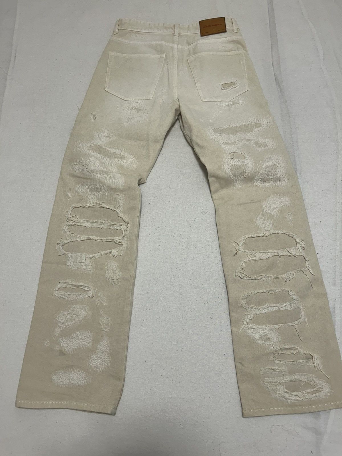 Heron Preston Heron Preston Distressed Straight-Leg Jeans Size US 28 / EU 44 - 3 Thumbnail