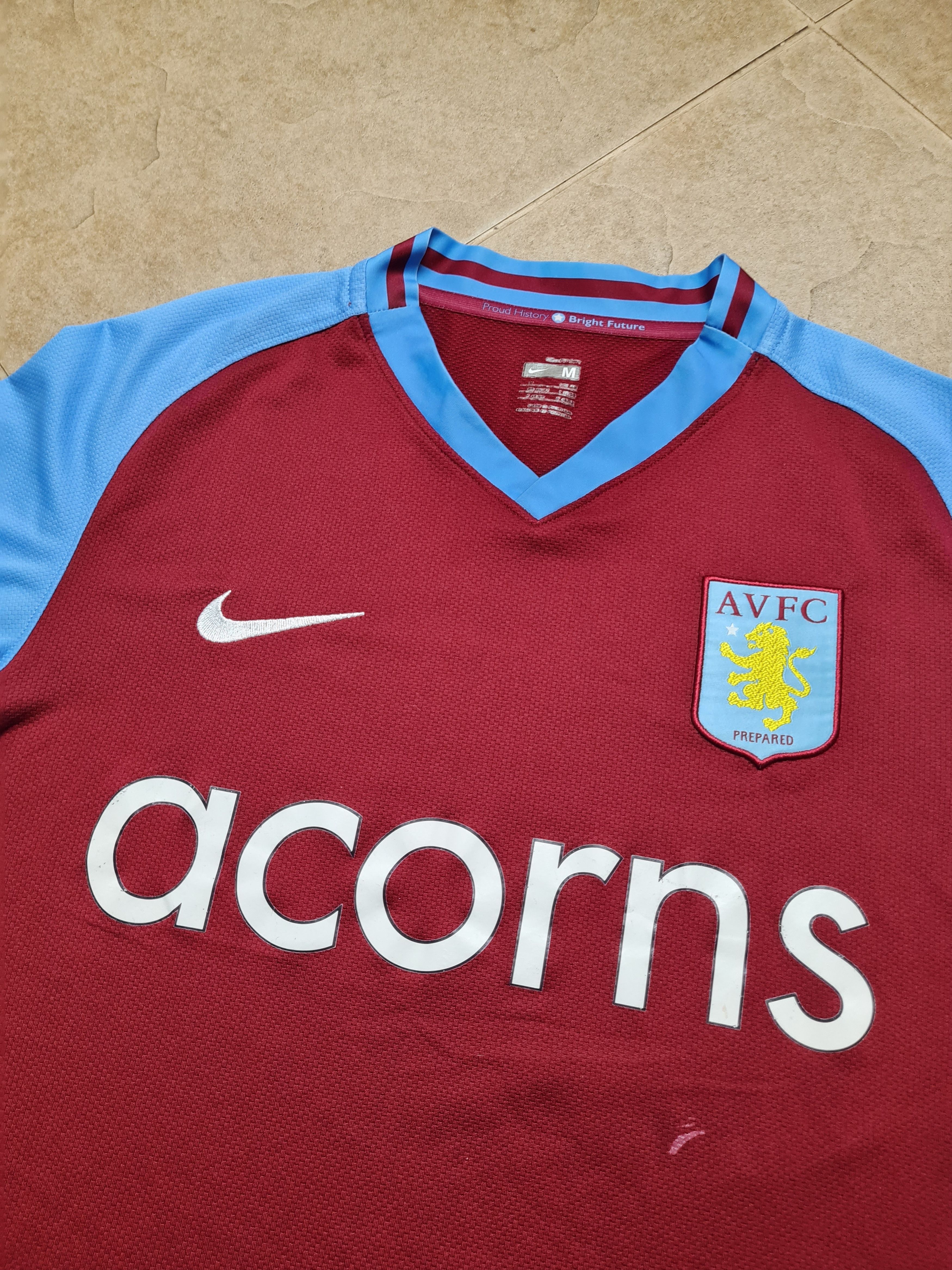 Nike Nike Aston Villa Home Soccer Shirt 2008/09 Adults Size US M / EU 48-50 / 2 - 9 Thumbnail