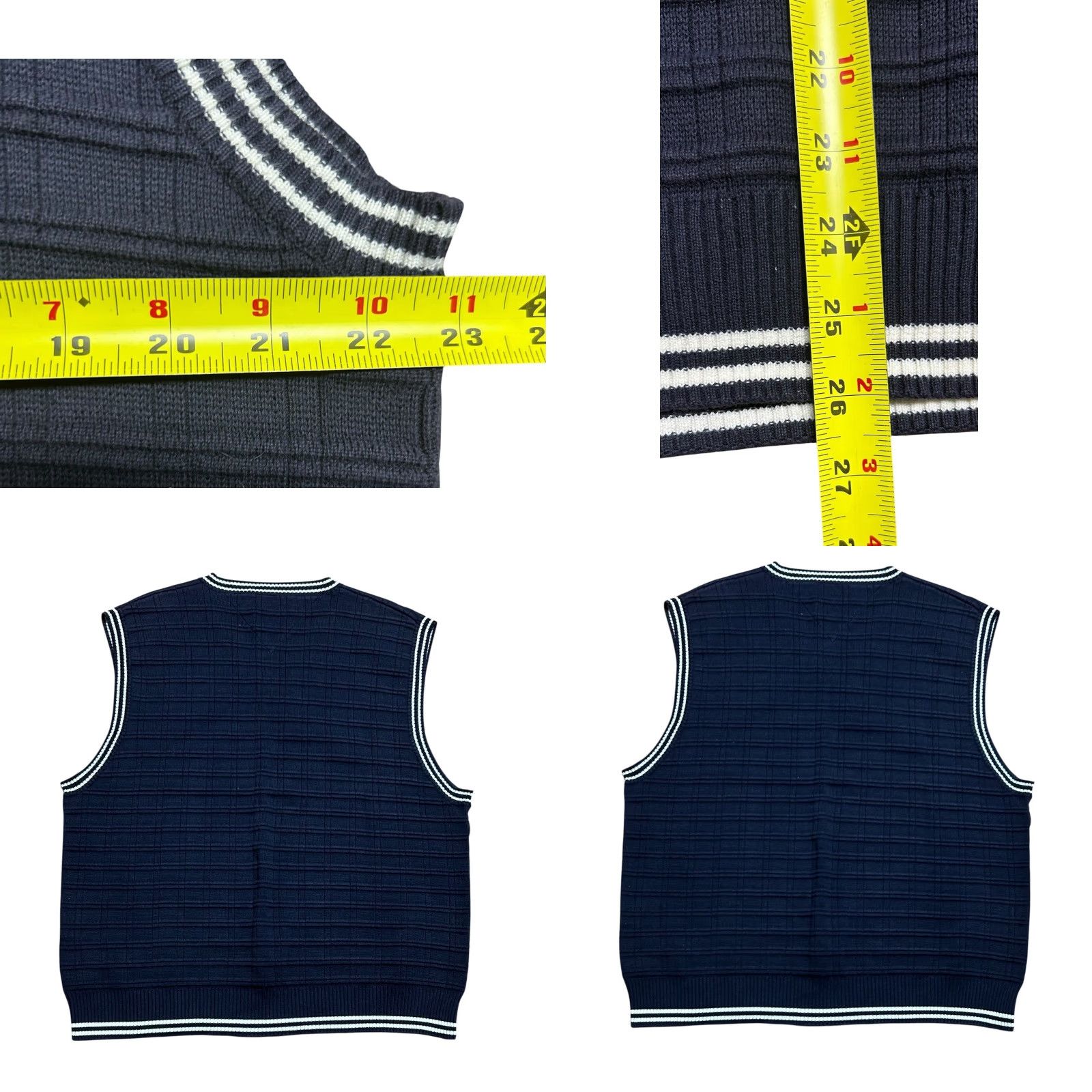 Tommy Hilfiger Tommy Hilfiger Vintage Y2K Navy Blue Sleeveless Sweater Vest Men XL Preppy Size US XL / EU 56 / 4 - 8 Thumbnail
