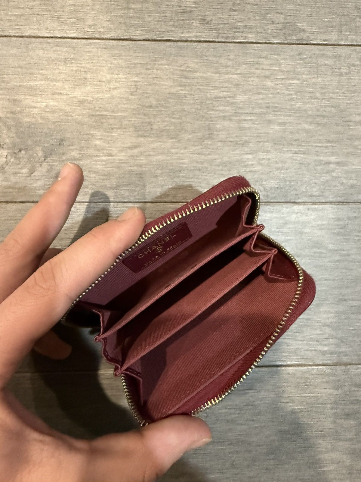 Chanel Channel wallet wine Size ONE SIZE - 3 Thumbnail