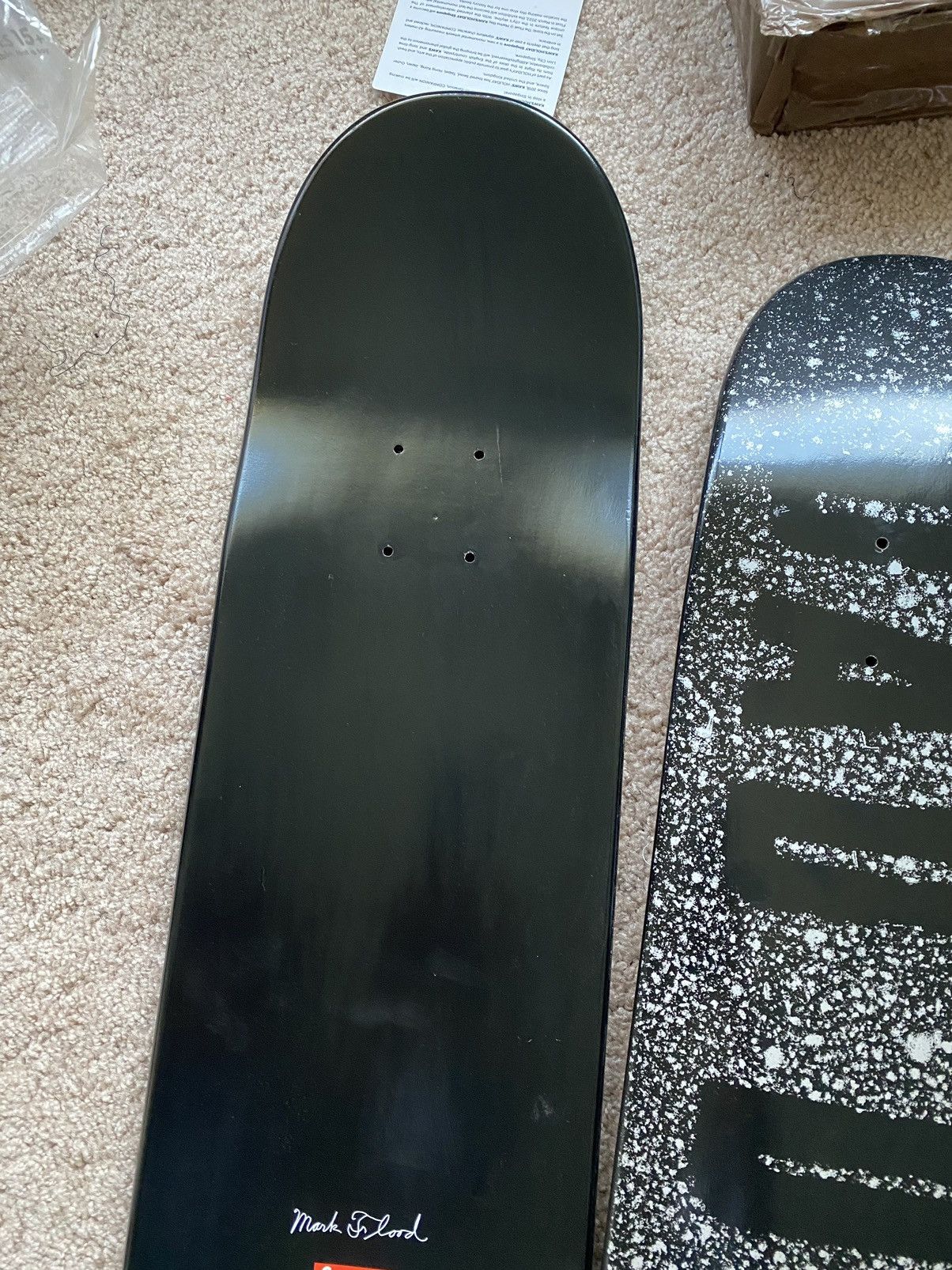 Supreme Supreme x Mark Flood Mom Dad Died skatedeck set of 2 2014 Size ONE SIZE - 10 Thumbnail