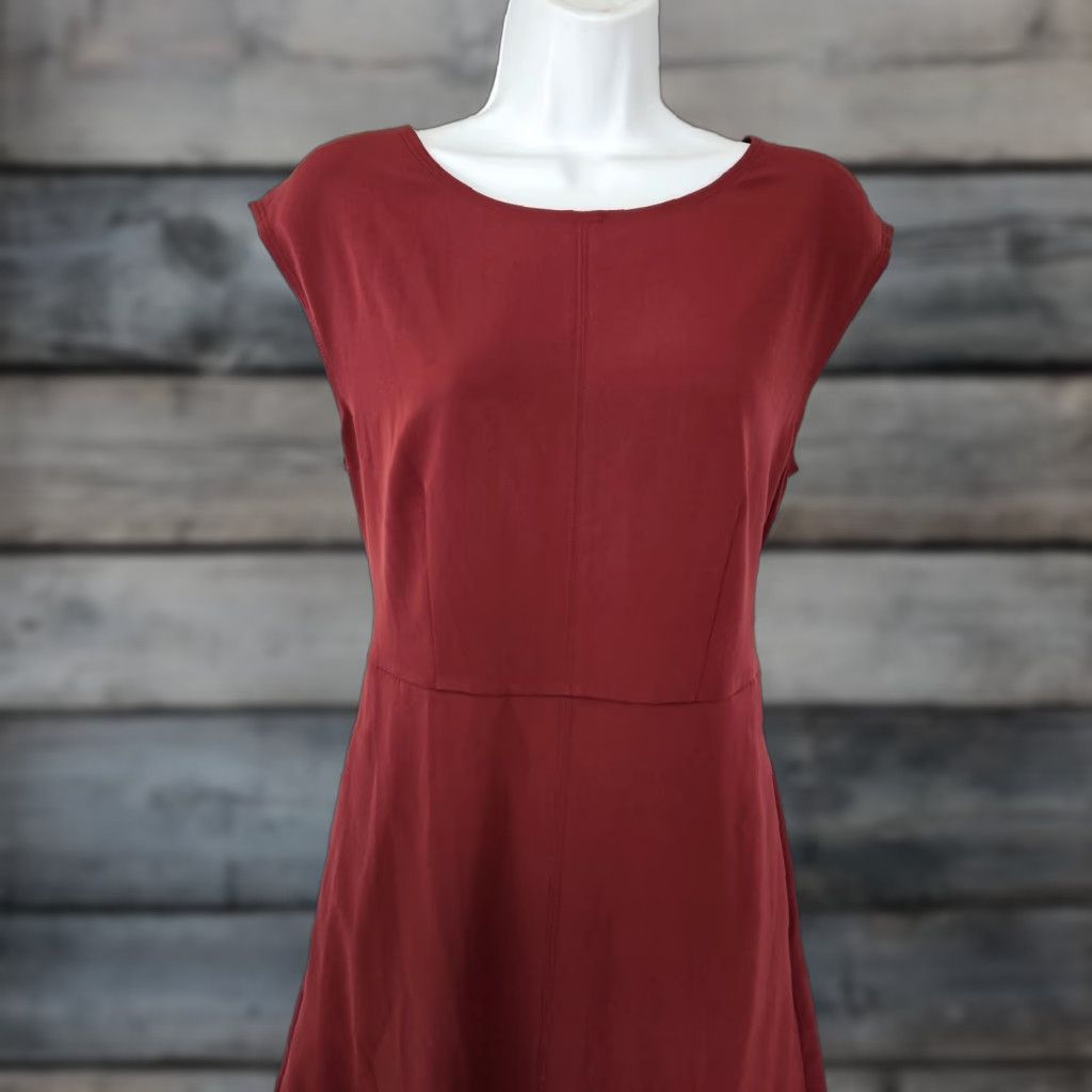 Loft VINTAGE LOFT Dress 4 Sleeveless A-Line Midi Light Pastel Green V-Neck  Zip Women's | Grailed