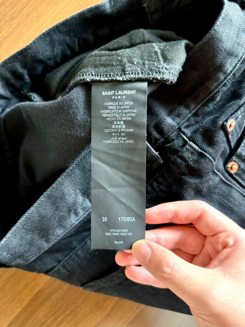 Saint Laurent Paris Saint laurent paris 23ss smoky black cat whisker wash strai Size US 30 / EU 46 - 5 Thumbnail