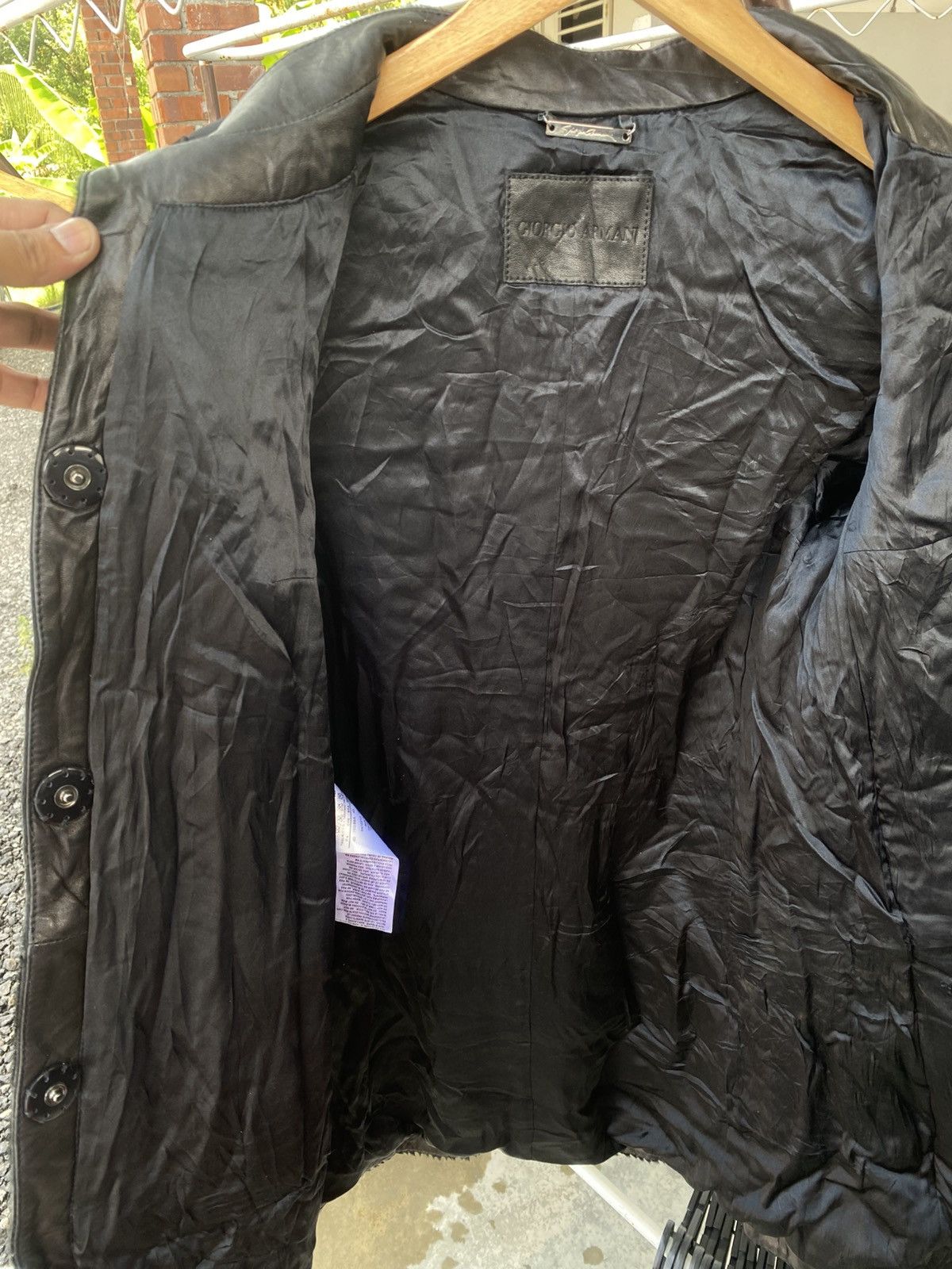 Armani Giorgio Armani Cow Leather Trechcoat Size S / US 4 / IT 40 - 6 Thumbnail