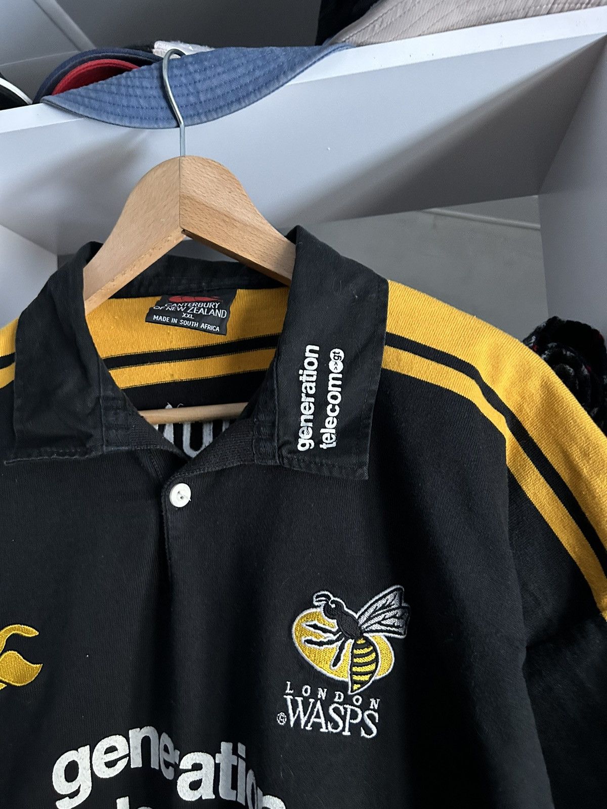 Rugby Ralph Lauren LONDON WASPS 2001/03 Home shirt Size US XXL / EU 58 / 5 - 4 Thumbnail