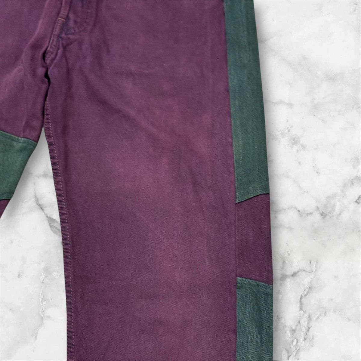 Levi's × Vintage Vintage 90s Levis Rebuild by Kalimera patchwork denim jeans Size US 31 - 6 Thumbnail