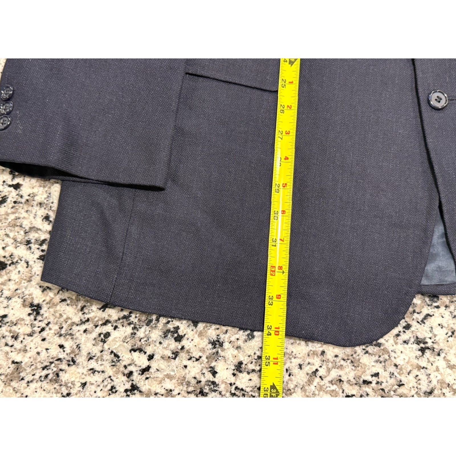 Brooks Brothers Brooks Brothers Blue Silk Linen Wool Vented Back Men’s Blazer Jacket Sz 46 L Size 46R - 7 Thumbnail