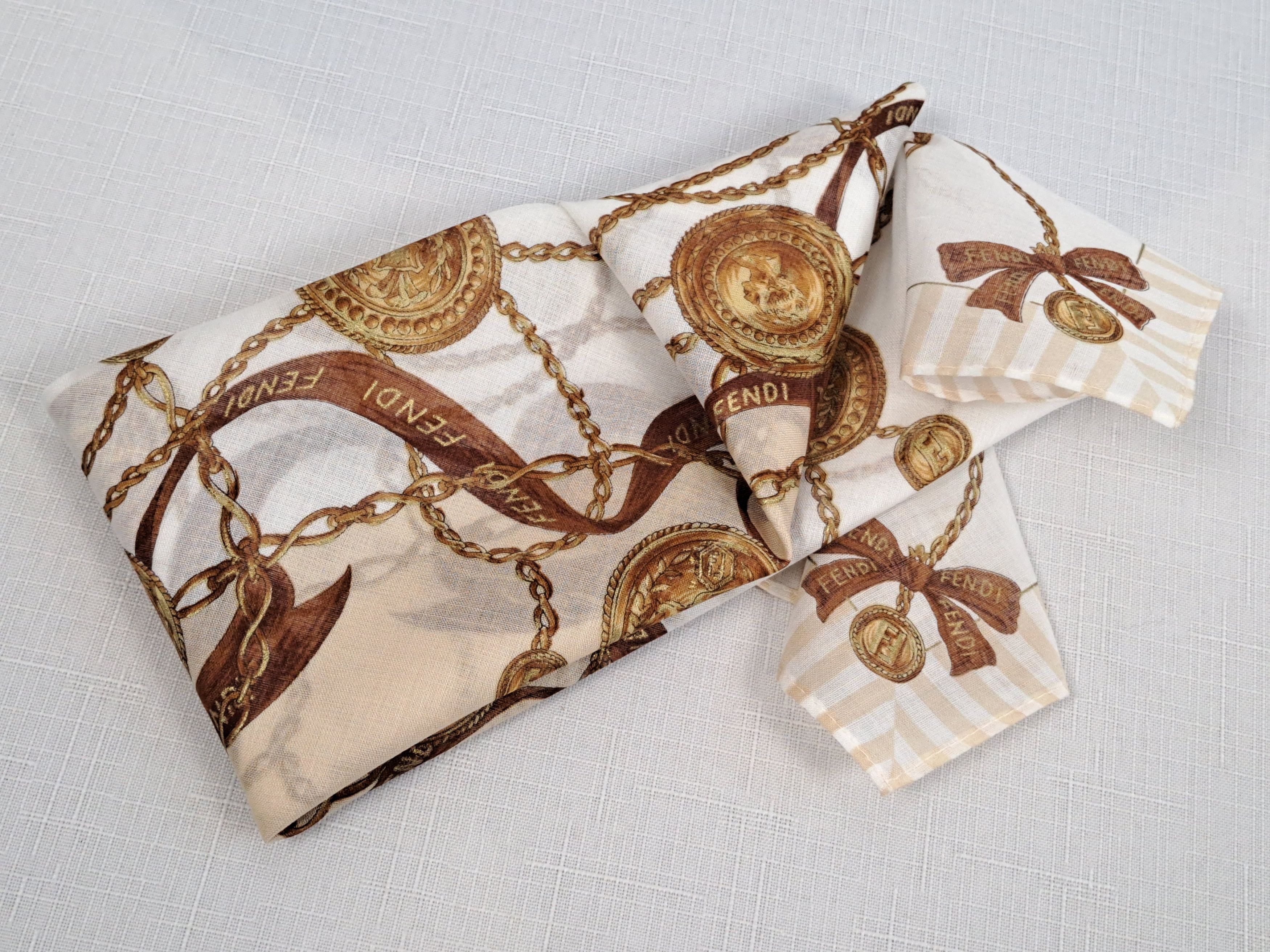 Fendi Fendi cotton pockets square/handkerchiefs. Size ONE SIZE - 2 Thumbnail