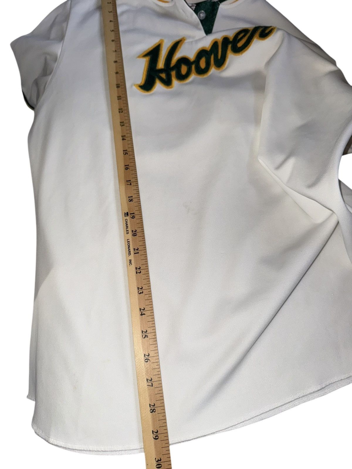 Vintage VTG 90s Made in USA HOOVER jersey in green and yellow sz 2xl Size US XXL / EU 58 / 5 - 10 Thumbnail