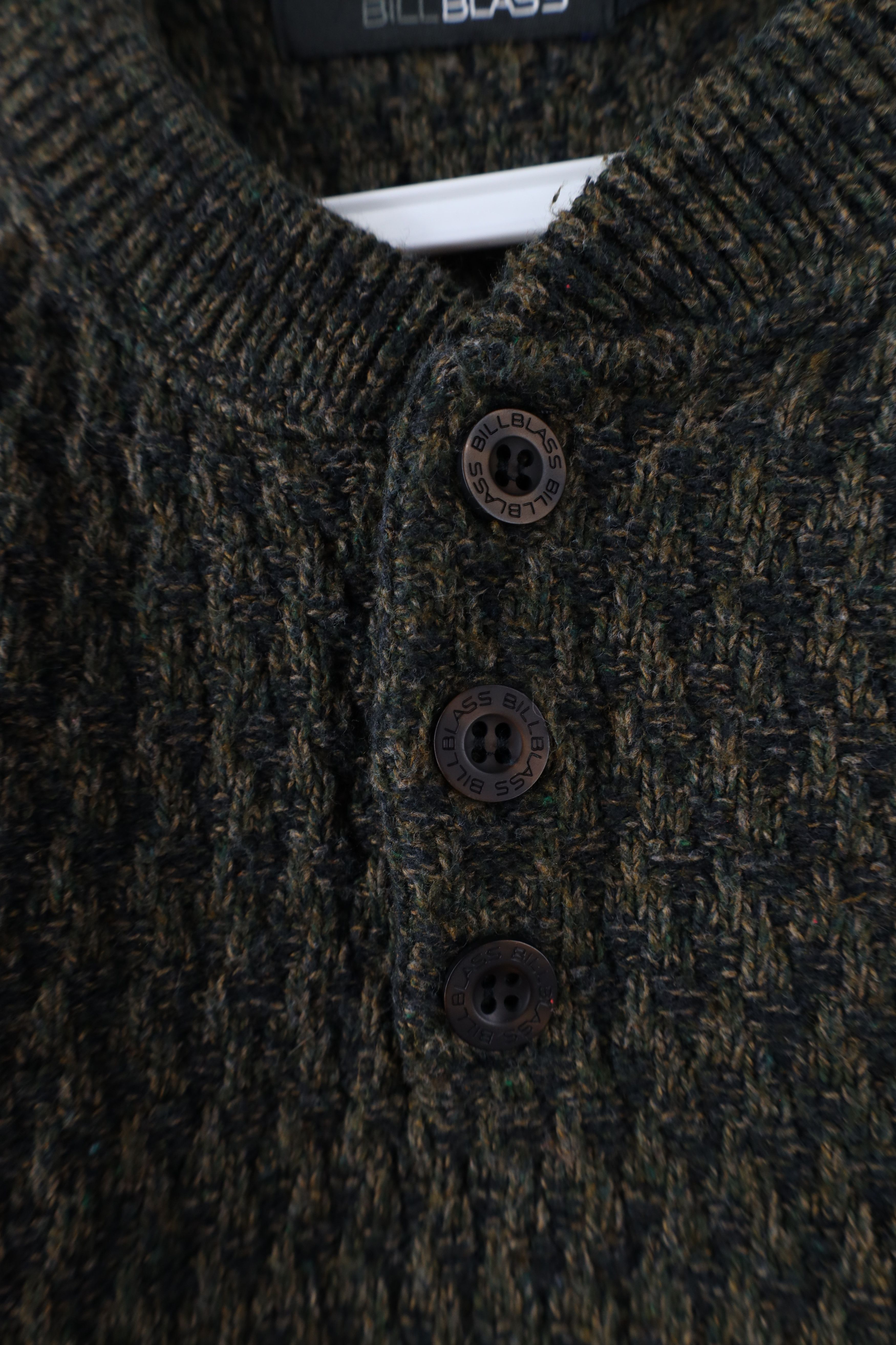 Vintage Vintage 90s Streetwear Weave Knit Henley Sweater USA Size US S / EU 44-46 / 1 - 4 Thumbnail