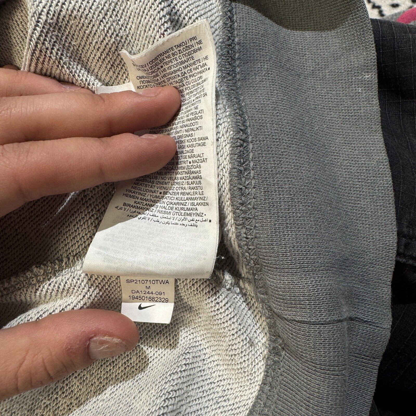 Nike × Vintage Nike Unisex Grey Cotton Sweatshirt Size XS Blank Swoosh Size US XS / EU 42 / 0 - 10 Thumbnail