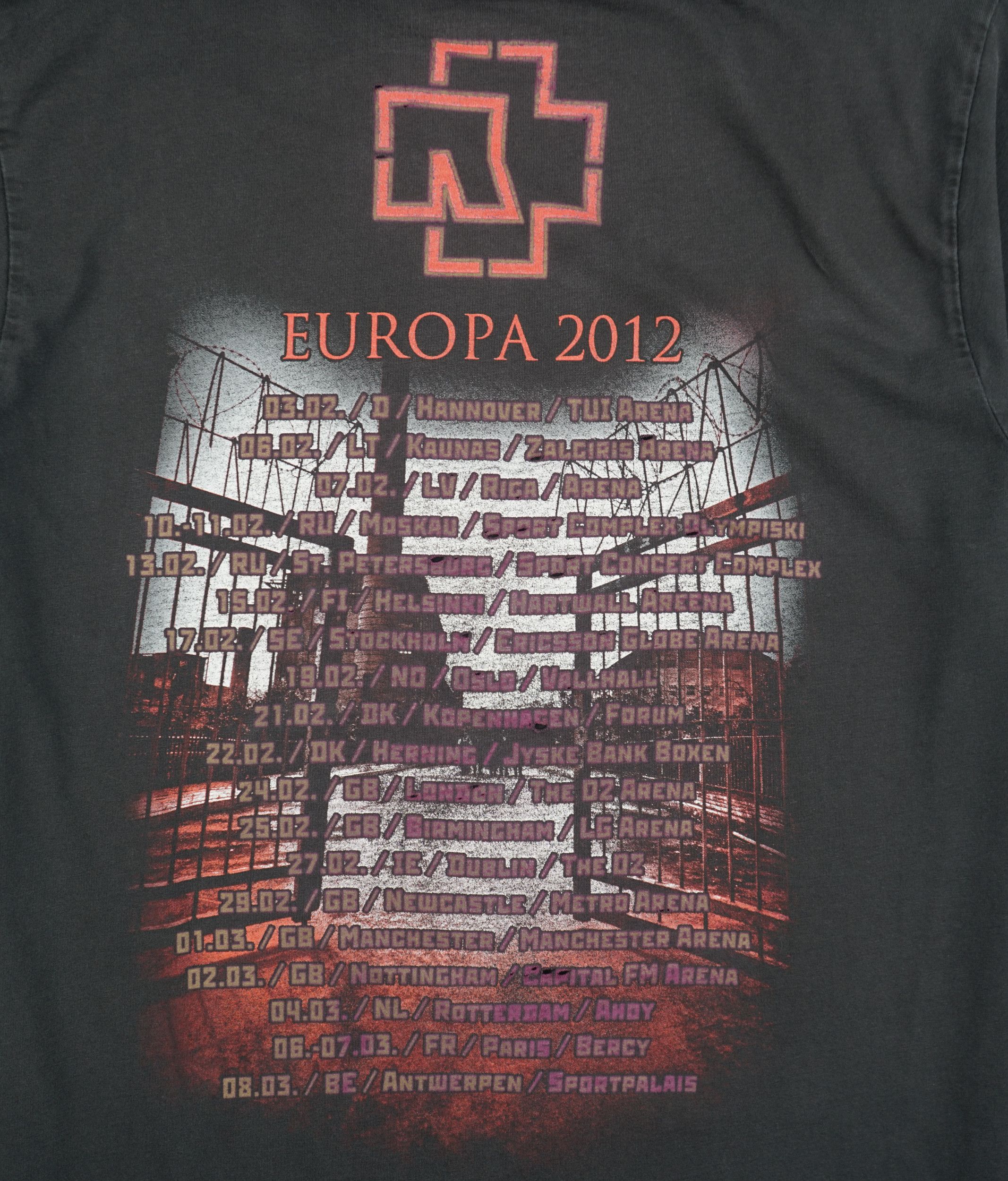 Band Tees × Vintage Vintage 2012 Rammstein Tour T-Shirt Size US M / EU 48-50 / 2 - 8 Thumbnail