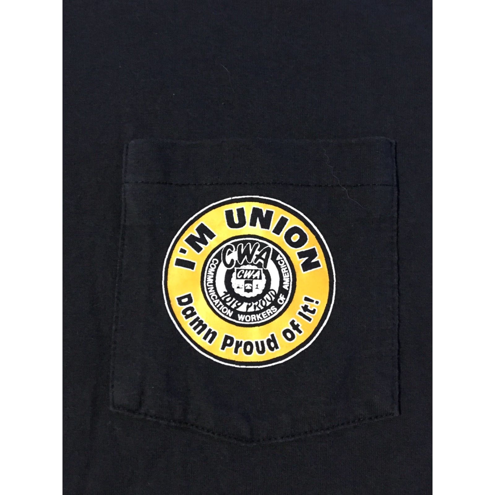 Vintage VINTAGE CWA Don’t Shoot I’m Craft! Labor Union Shirt XL USA Single Stitch Black 90s Grunge Shirt Mens Size US XL / EU 56 / 4 - 4 Thumbnail