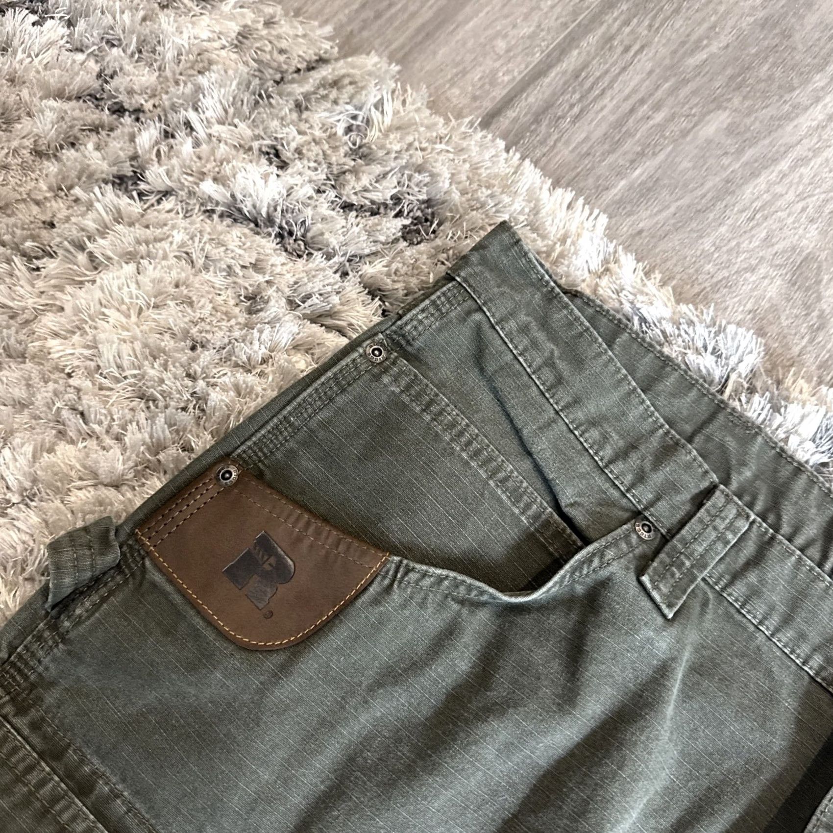 Wrangler VINTAGE Wrangler Straight Mens 40 Green Riggs Workwear Double Knee Denim Size 40x34 Y2K Size US 40 / EU 56 - 3 Thumbnail