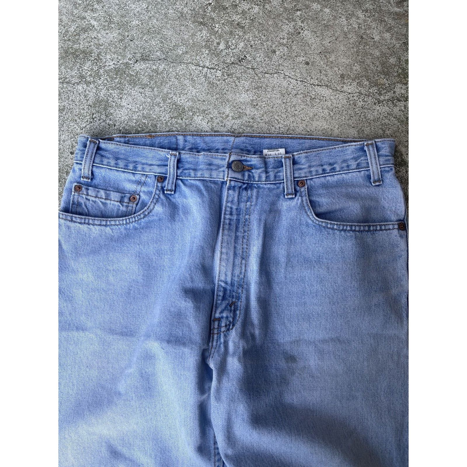 Levi's 90s Levi's Light Wash Thrashed Faded Distressed Jeans Size US 36 / EU 52 - 7 Thumbnail