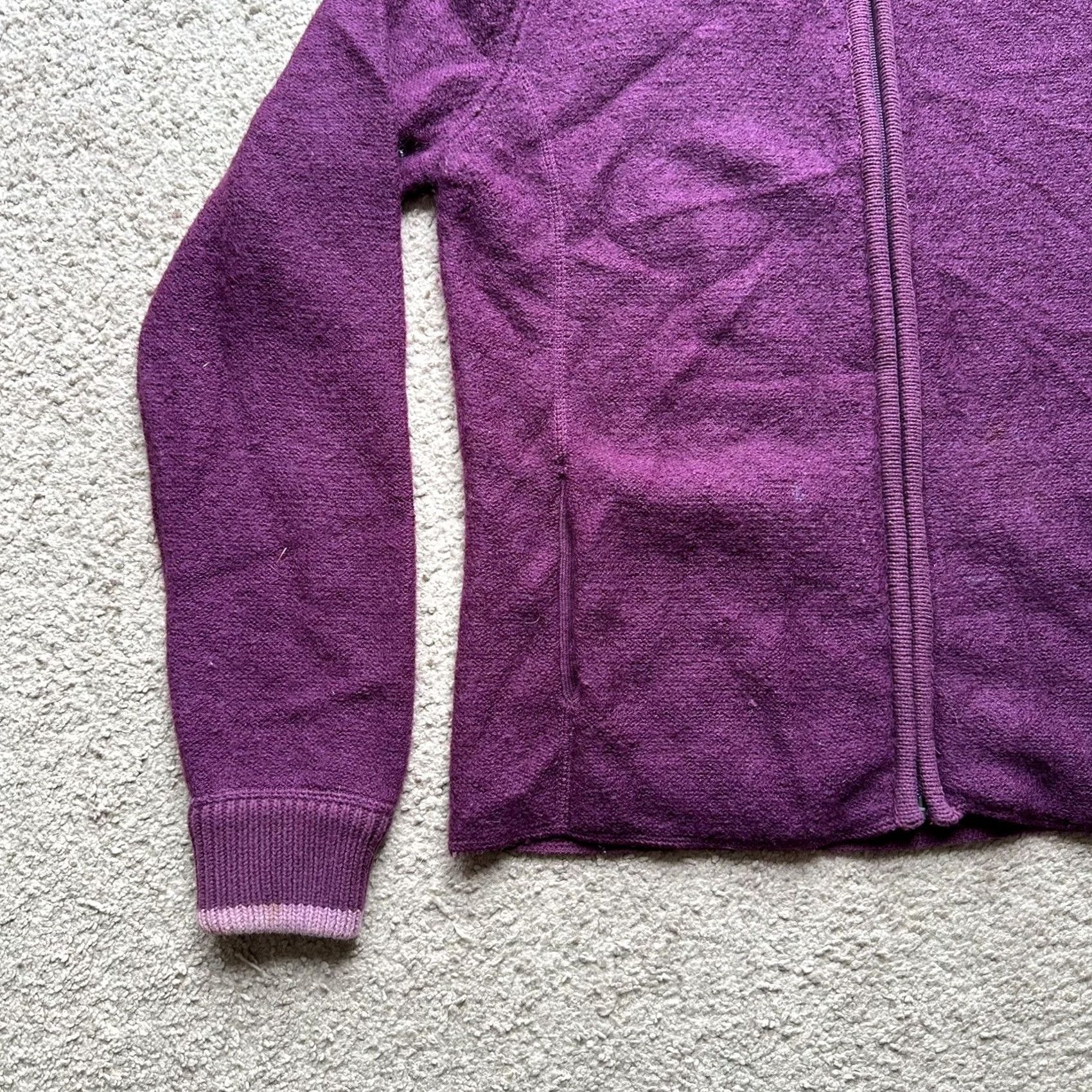 Vintage Cabela's Sweater Womens Small Full Zip Pink Mock Neck Wool Blend Pockets Size S / US 4 / IT 40 - 6 Thumbnail
