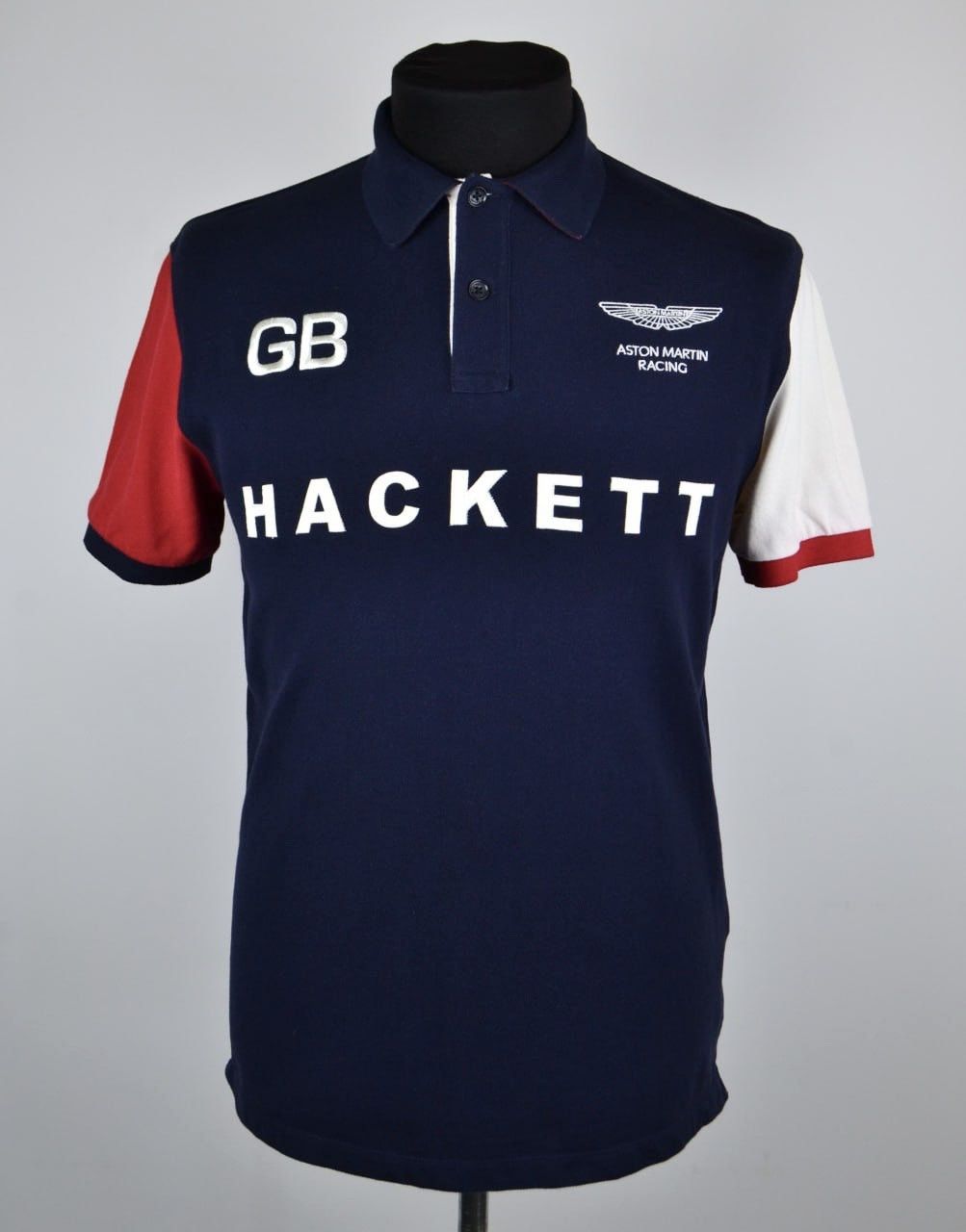 Hackett Hackett Aston Martin Racing Mens Blue Polo Shirt Size L Size US L / EU 52-54 / 3 - 1 Thumbnail