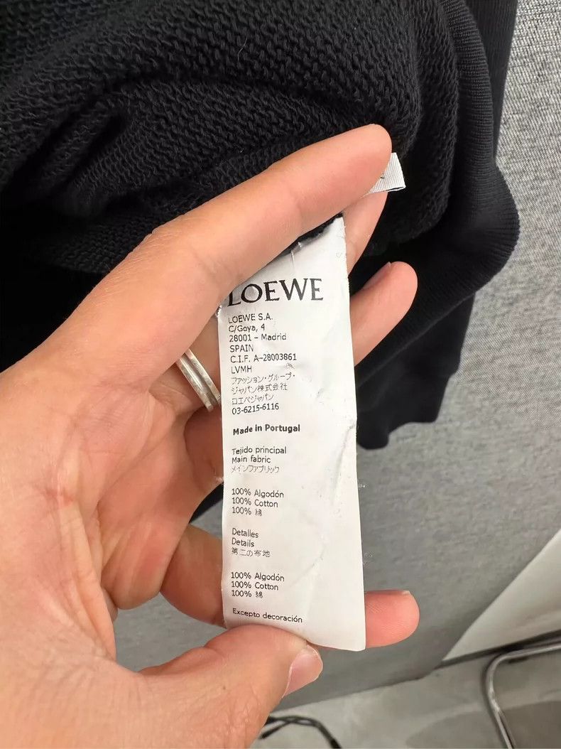 Loewe Loewe Embroidered round neck sweater black Size XS / US 0-2 / IT 36-38 - 4 Thumbnail