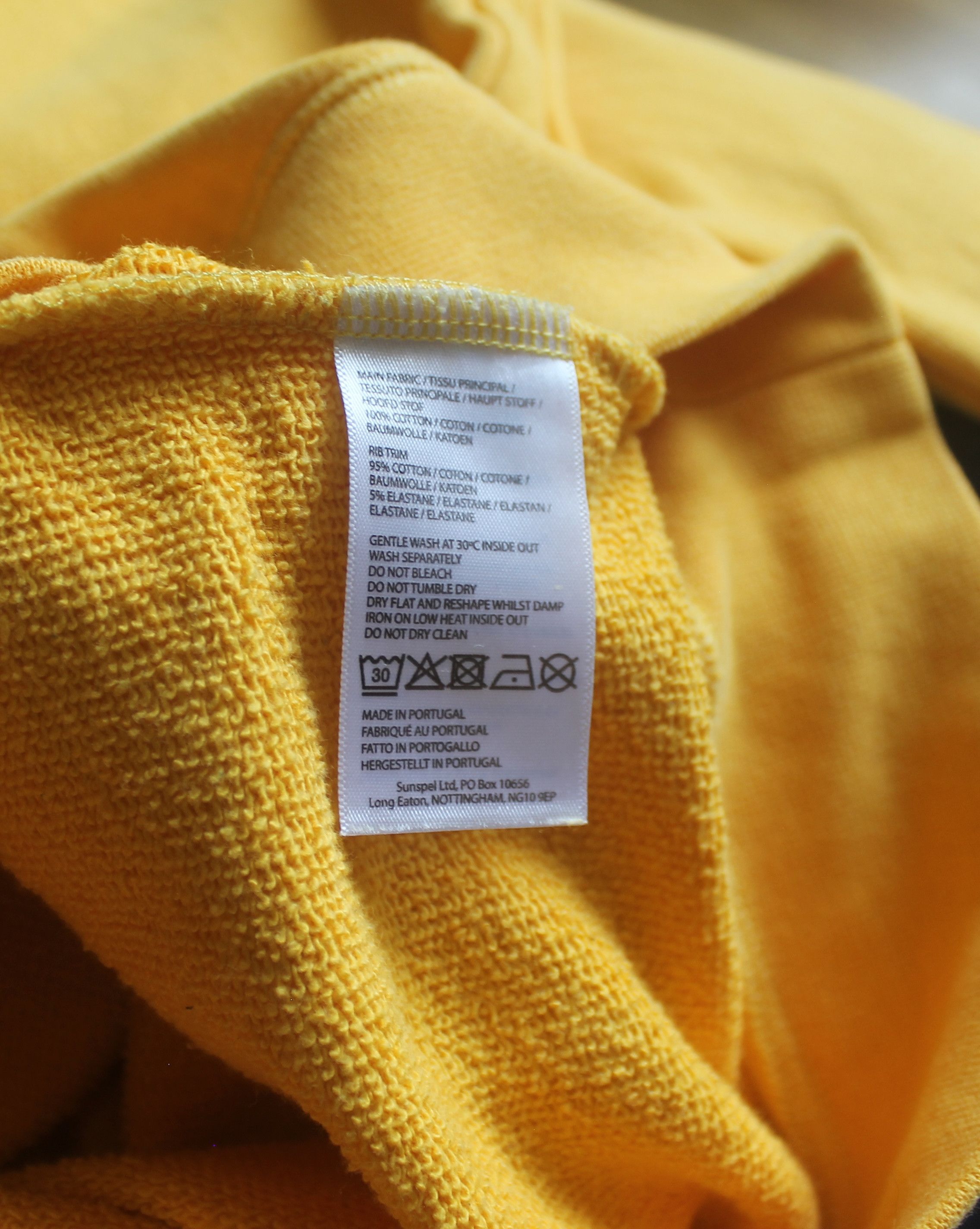 Sunspel Sunspel Yellow Sweatshirt Size US XS / EU 42 / 0 - 7 Thumbnail