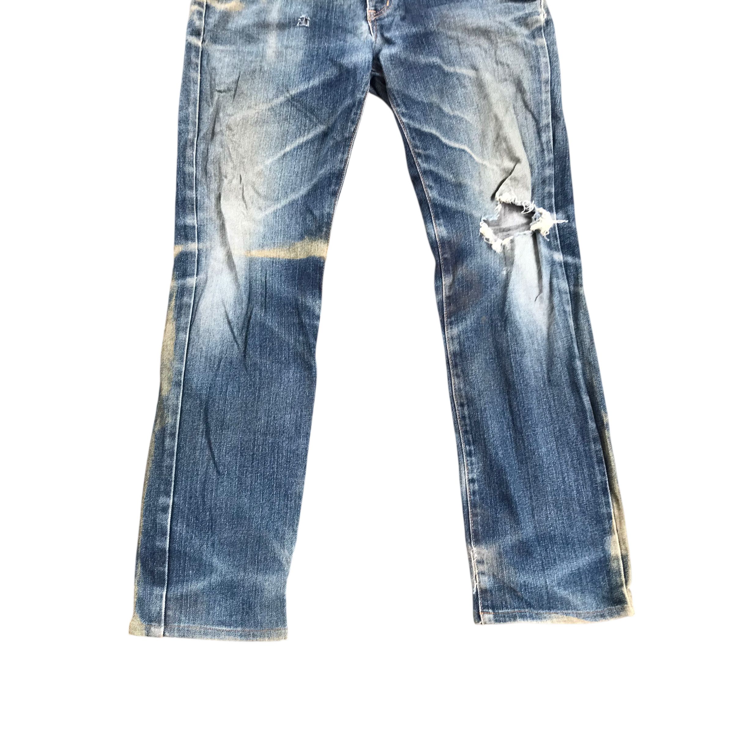 Edwin Vintage Edwin Distressed Denim Sun Faded-Size 30 Size US 30 / EU 46 - 3 Thumbnail