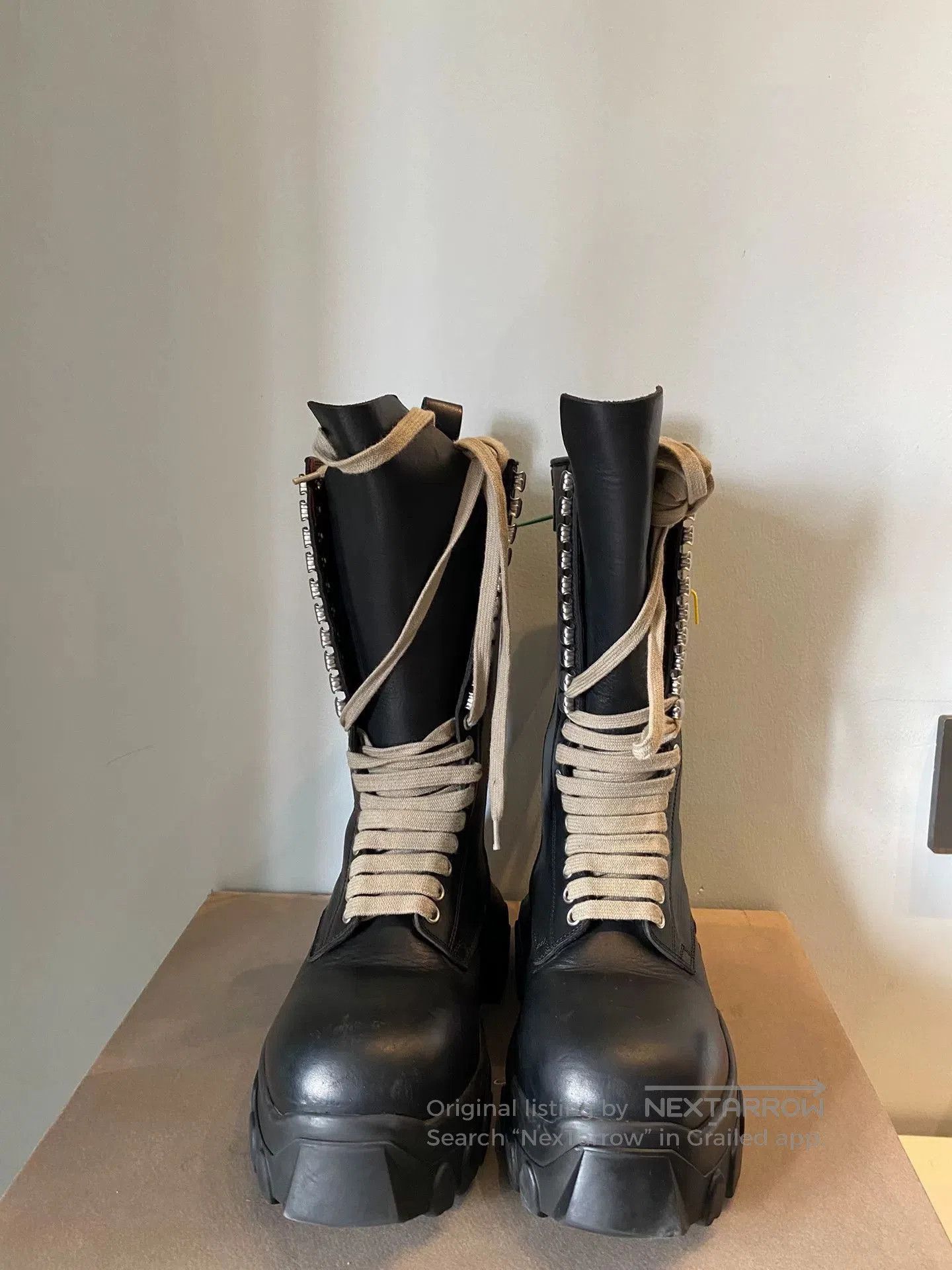 Rick Owens rare black long lace. Size US 5 / IT 35 - 2 Thumbnail