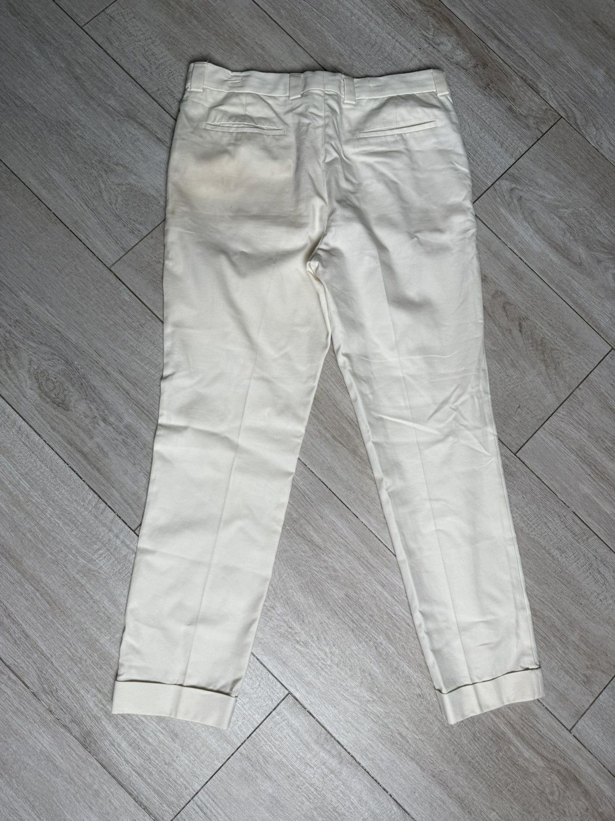 Brunello Cucinelli Brunello Cucinelli Cream Trousers Size 50L - 6 Thumbnail