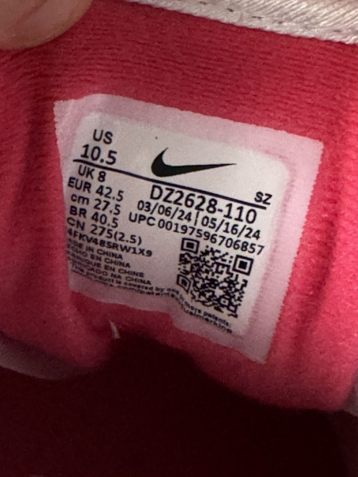 Nike Nike Air Max 1 Aster Pink atmos OG white patta Size US 9 / EU 42 - 8 Thumbnail