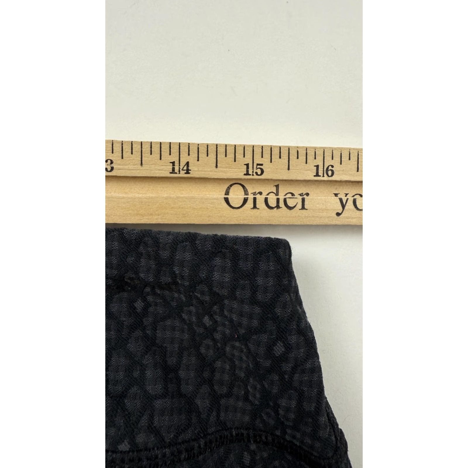Prana Prana Leggings Womens Black XL Pattern Yoga Athletic Gym Stretch Pants Nylon Size 40" / US 18 - 8 Thumbnail