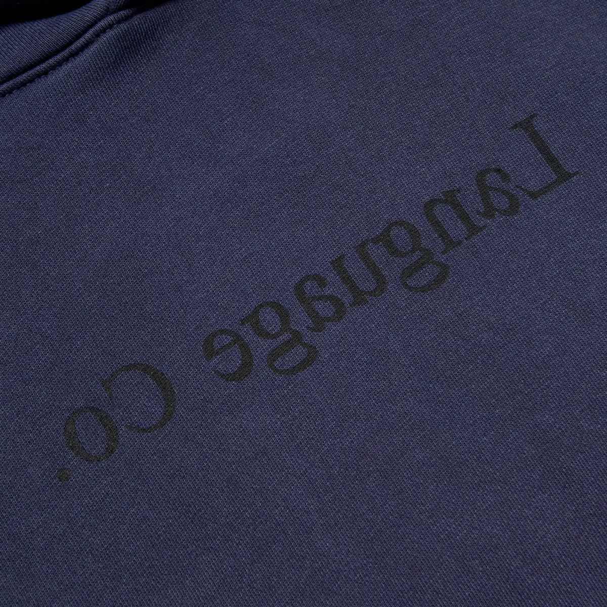 pgLang pgLang Kendrick Lamar Mirror Language Co. Washed Navy Hoodie Size US XL / EU 56 / 4 - 4 Thumbnail