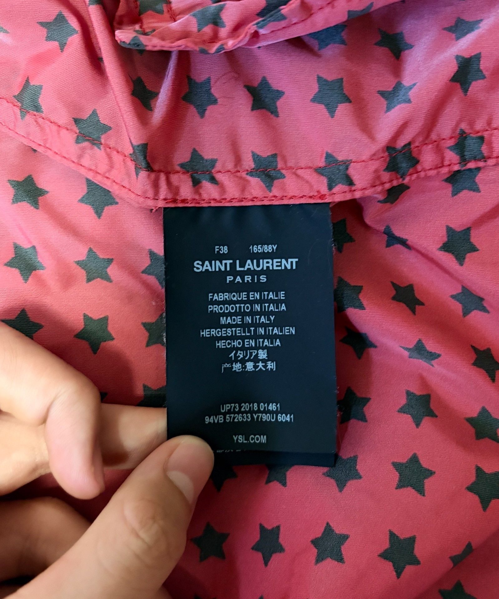 Saint Laurent Paris Saint Laurent SLP 2019 Star Red Jacket Size US M / EU 48-50 / 2 - 4 Thumbnail