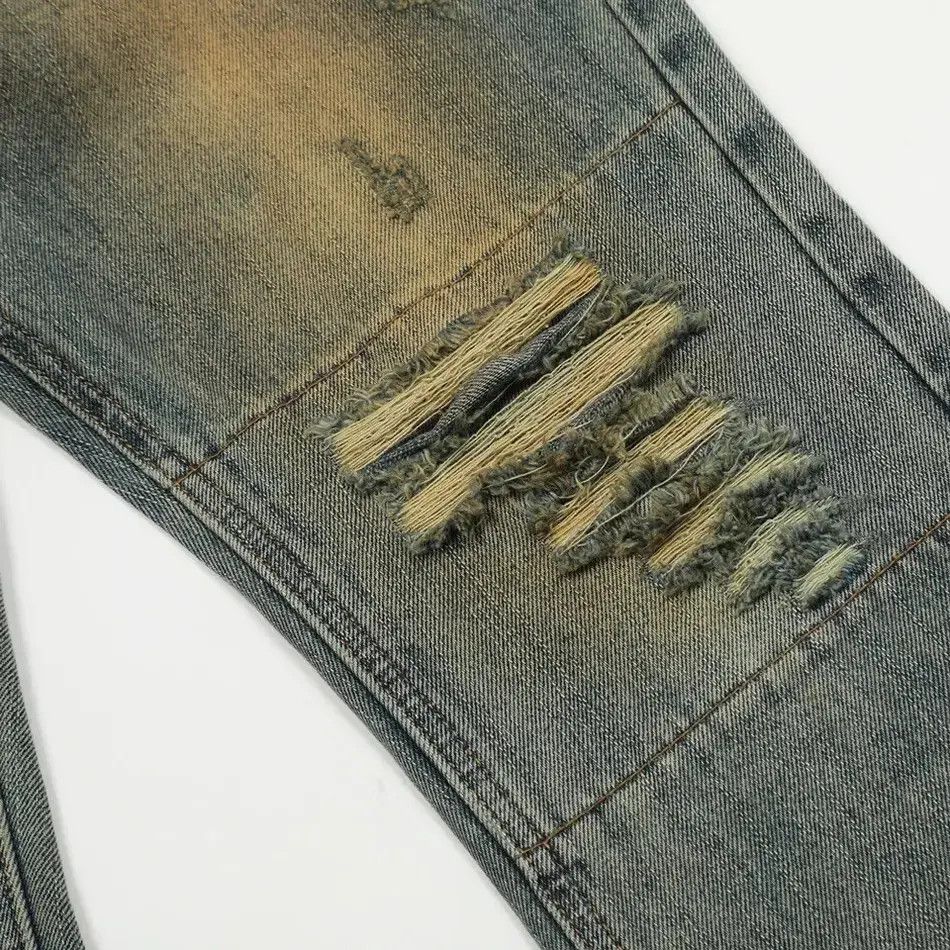 Japanese Brand × Jean Skinny Jeans Men Streetwear Autumn Y2k Ripped Denim Size US 33 - 6 Thumbnail