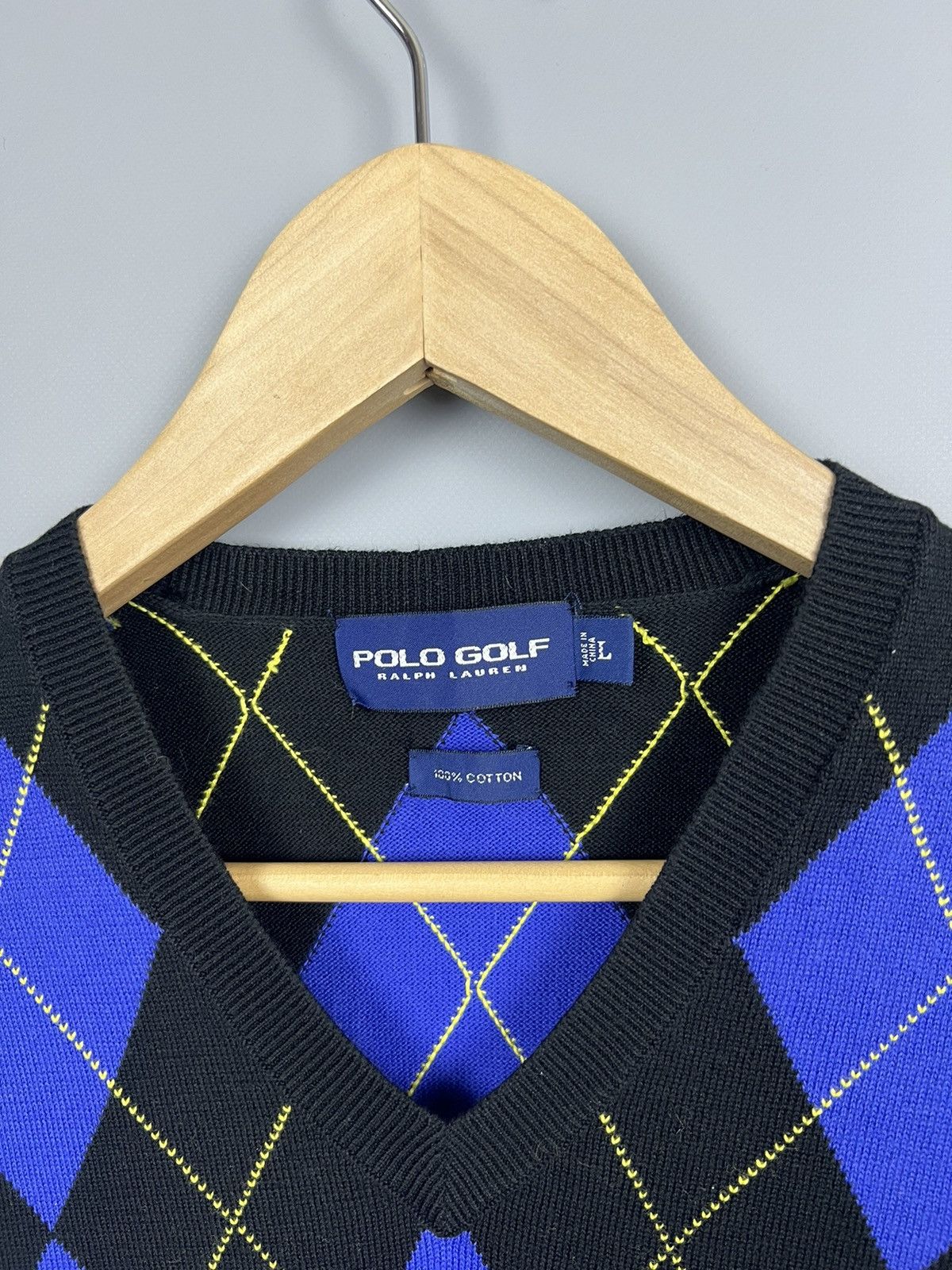 Polo Ralph Lauren Vintage Polo Golf Ralph Lauren Knit vest size L geometric Size US L / EU 52-54 / 3 - 3 Thumbnail