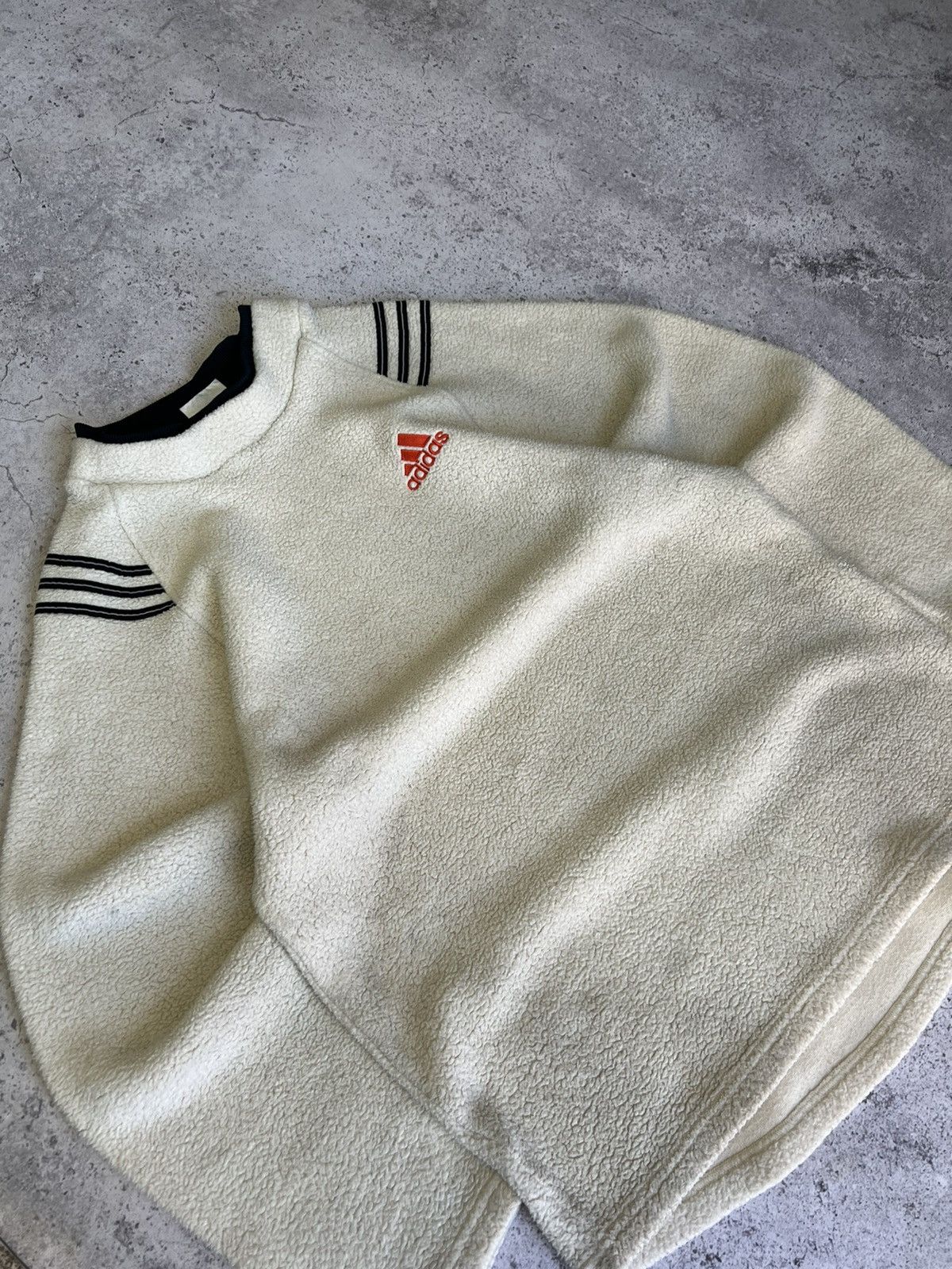 Adidas × Vintage Vintage Adidas Equipment Fleece Light Jacket L Gray 90s Size US XL / EU 56 / 4 - 1 Thumbnail